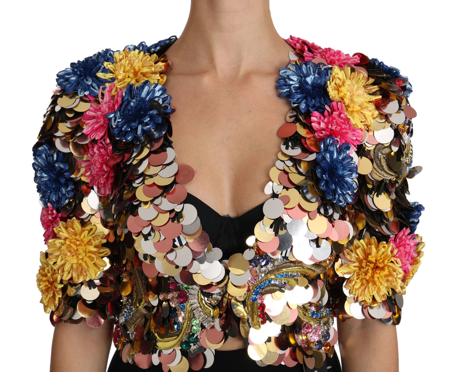 Veste courte ornée de cristaux Dolce & Gabbana Enchanted Sicily