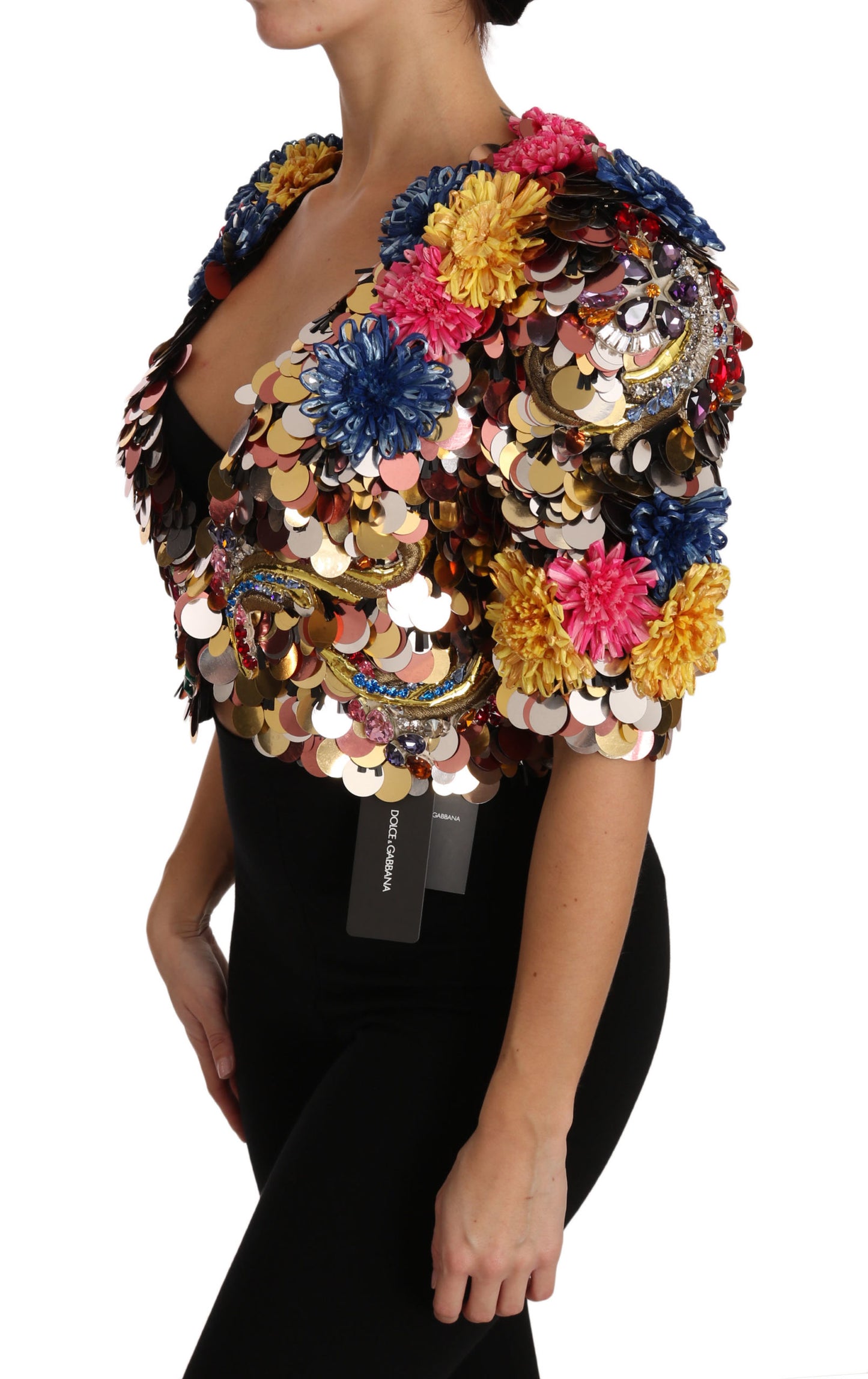 Veste courte ornée de cristaux Dolce & Gabbana Enchanted Sicily