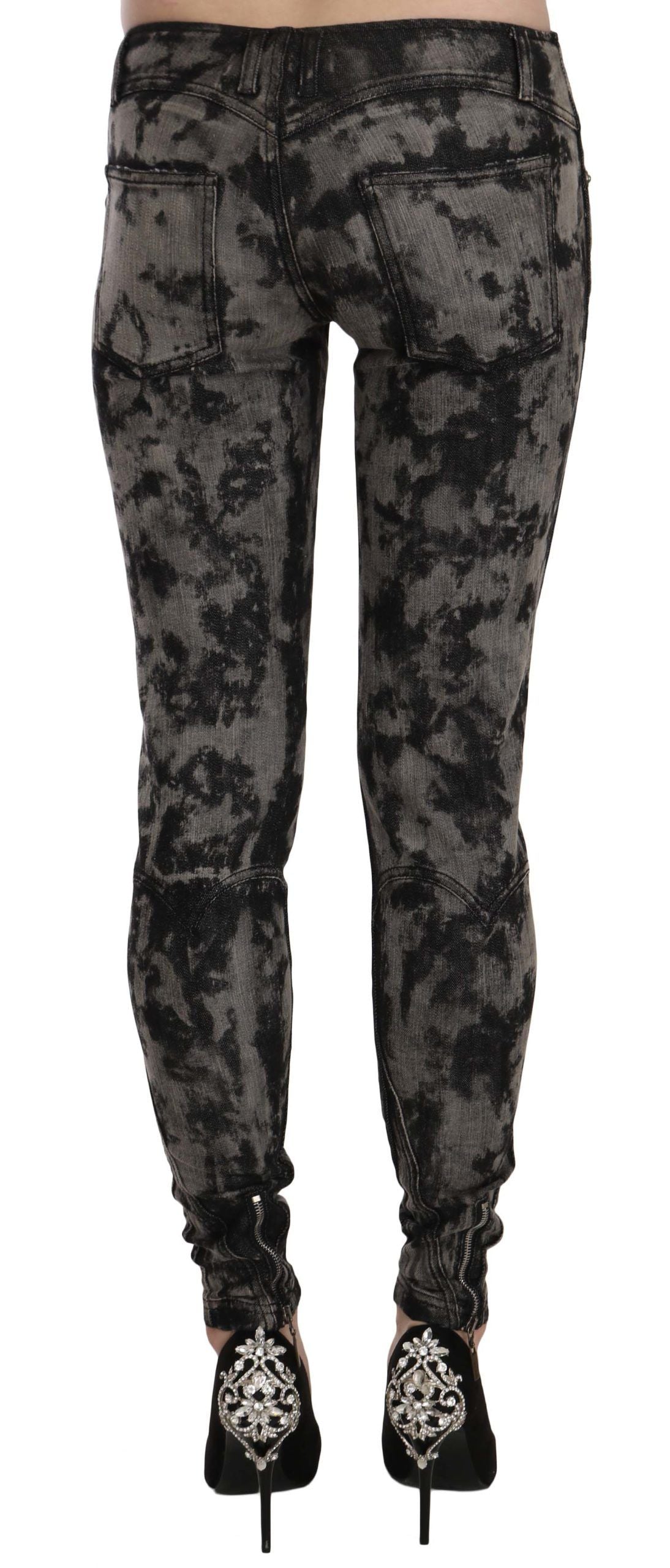 Pantalon skinny taille basse élégant en denim Just Cavalli