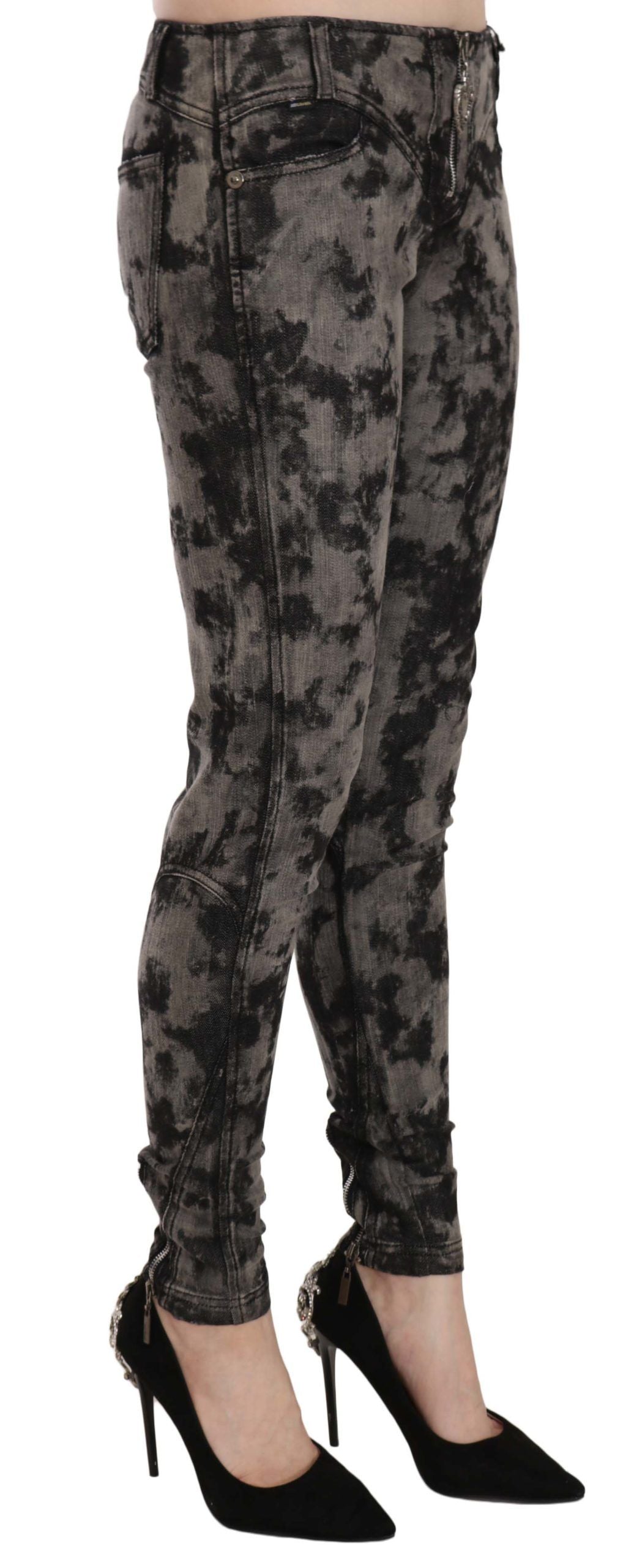 Pantalon skinny taille basse élégant en denim Just Cavalli