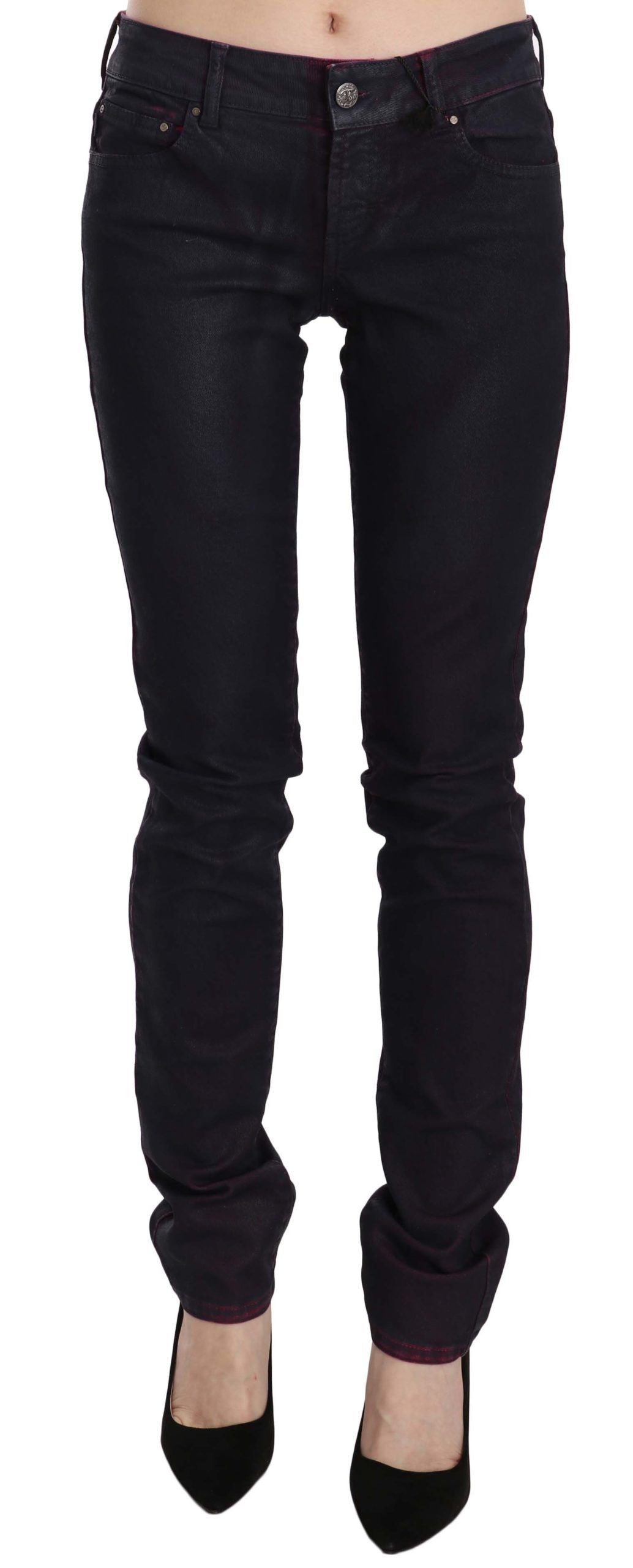 Jean skinny taille basse noir chic Just Cavalli