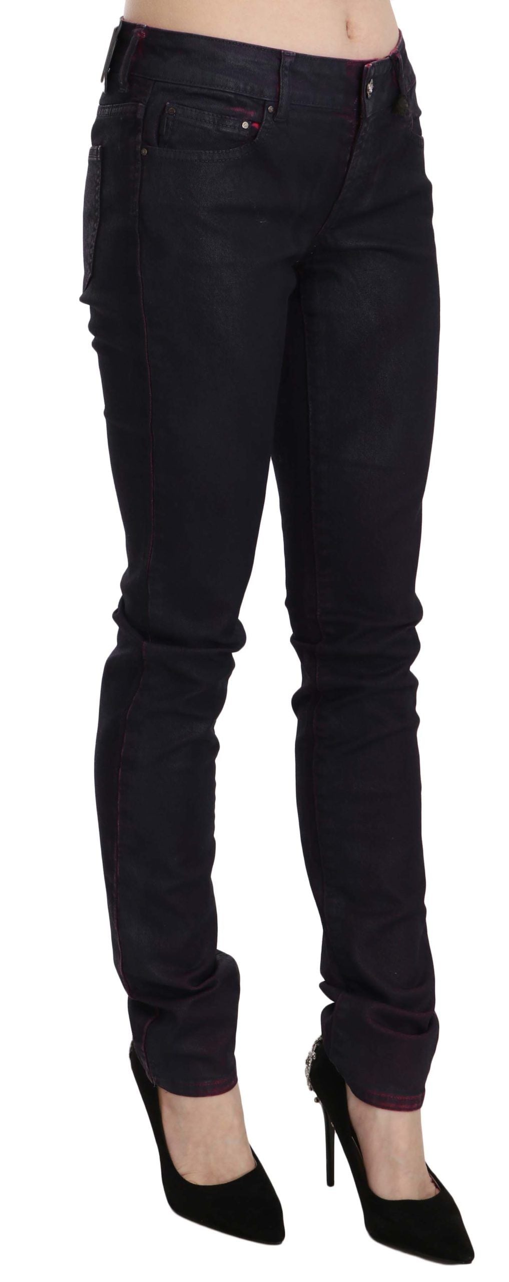 Jean skinny taille basse noir chic Just Cavalli