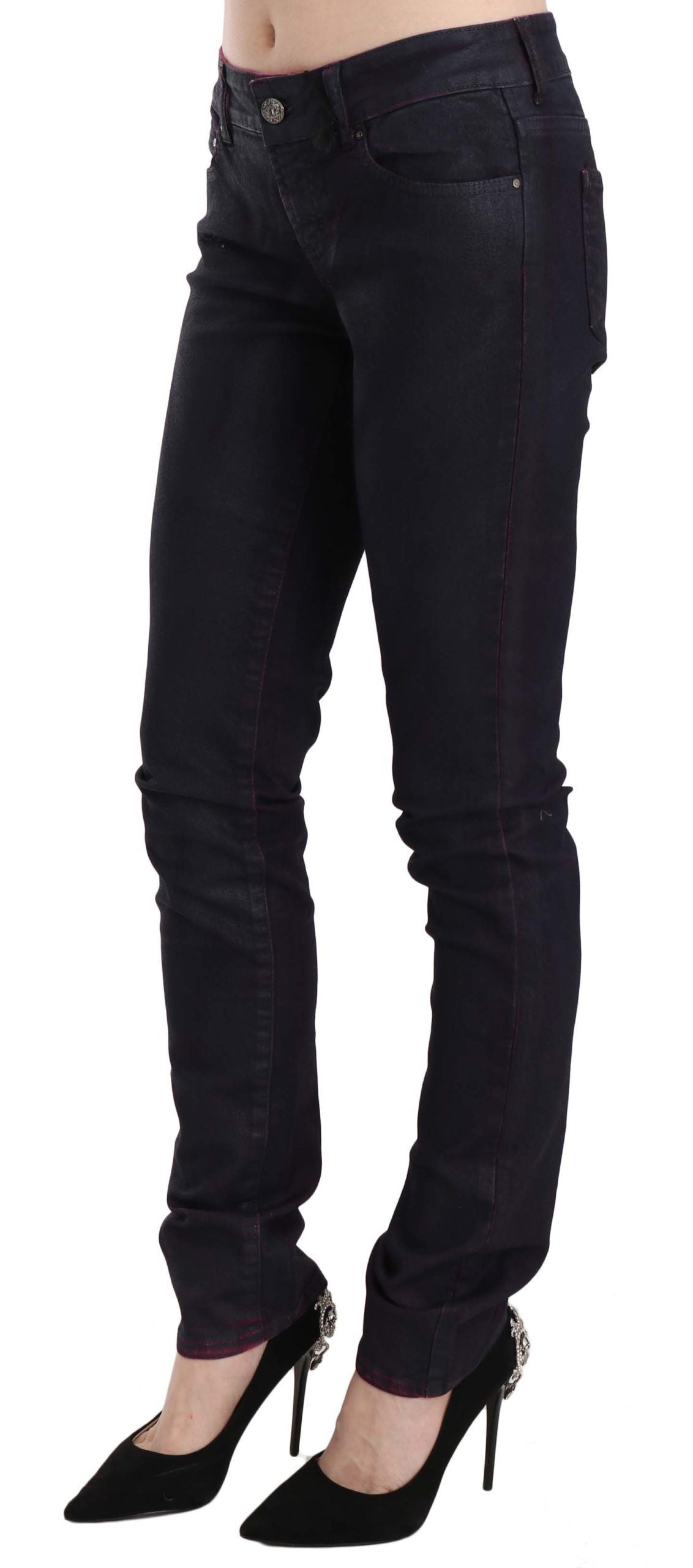 Jean skinny taille basse noir chic Just Cavalli
