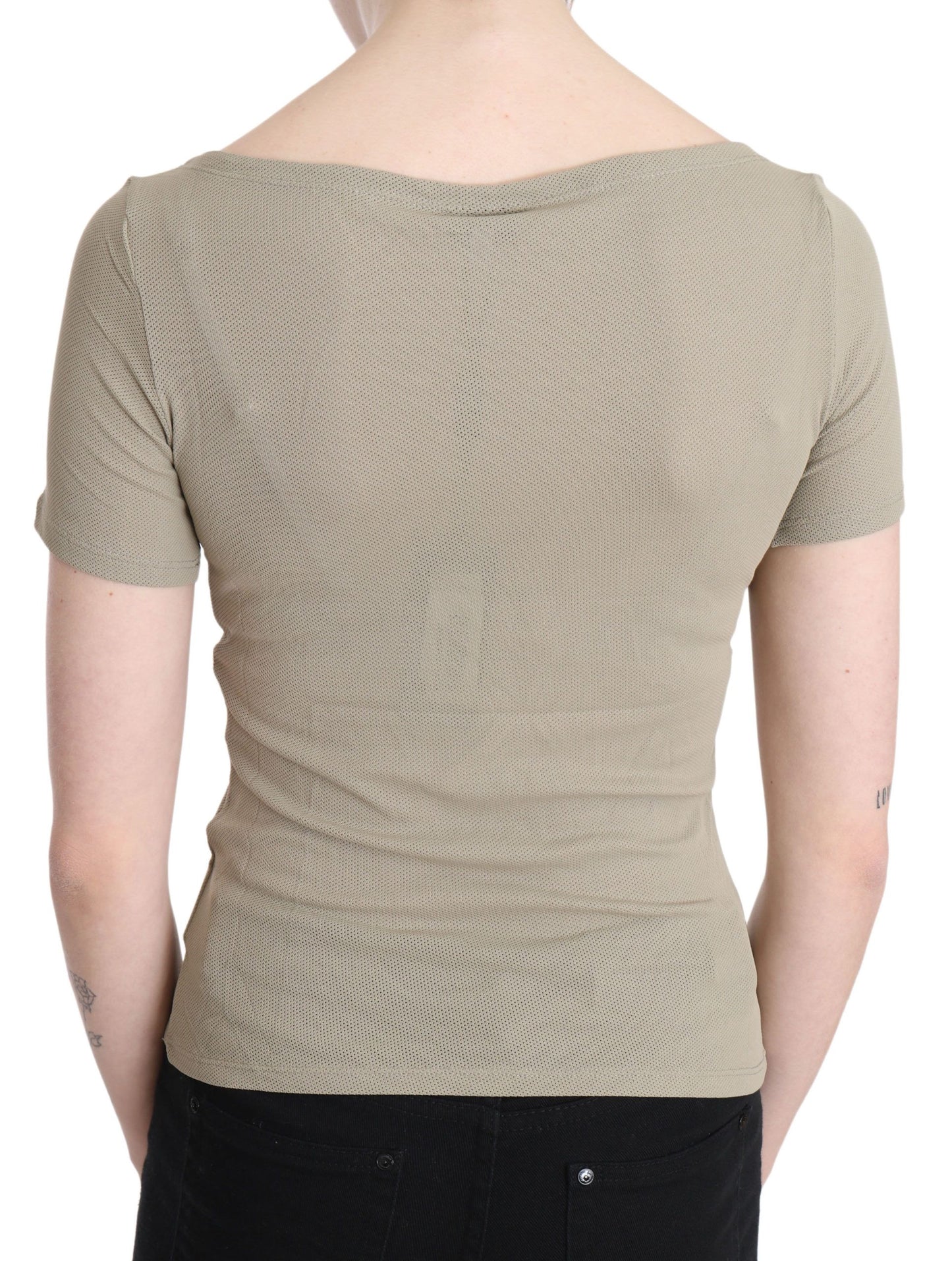 Débardeur en nylon gris chic GF Ferre avec une touche design