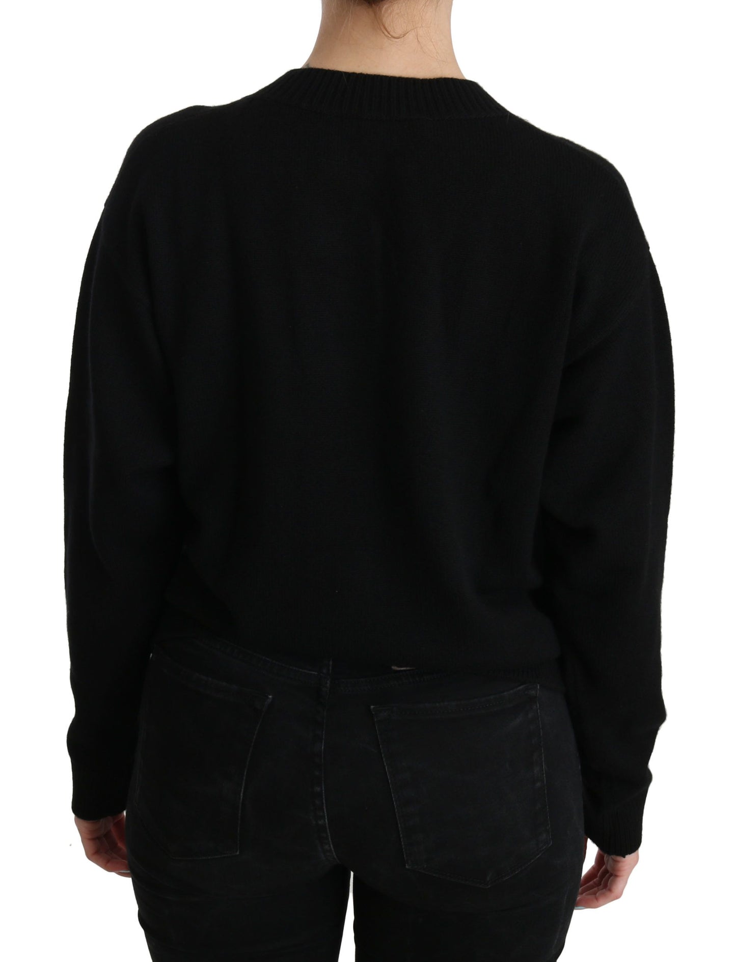 Dolce & Gabbana - Cardigan élégant en cachemire noir