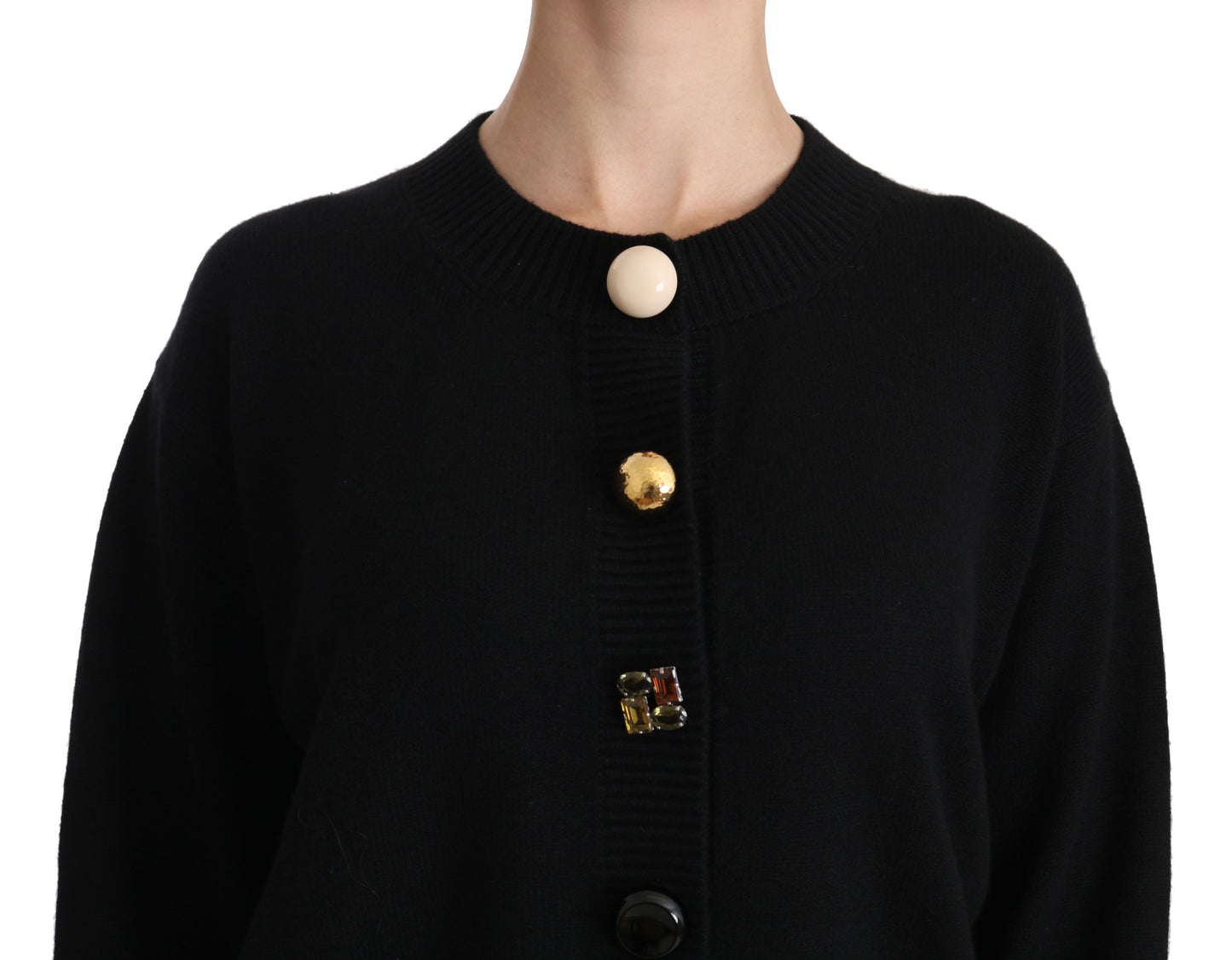 Dolce & Gabbana - Cardigan élégant en cachemire noir