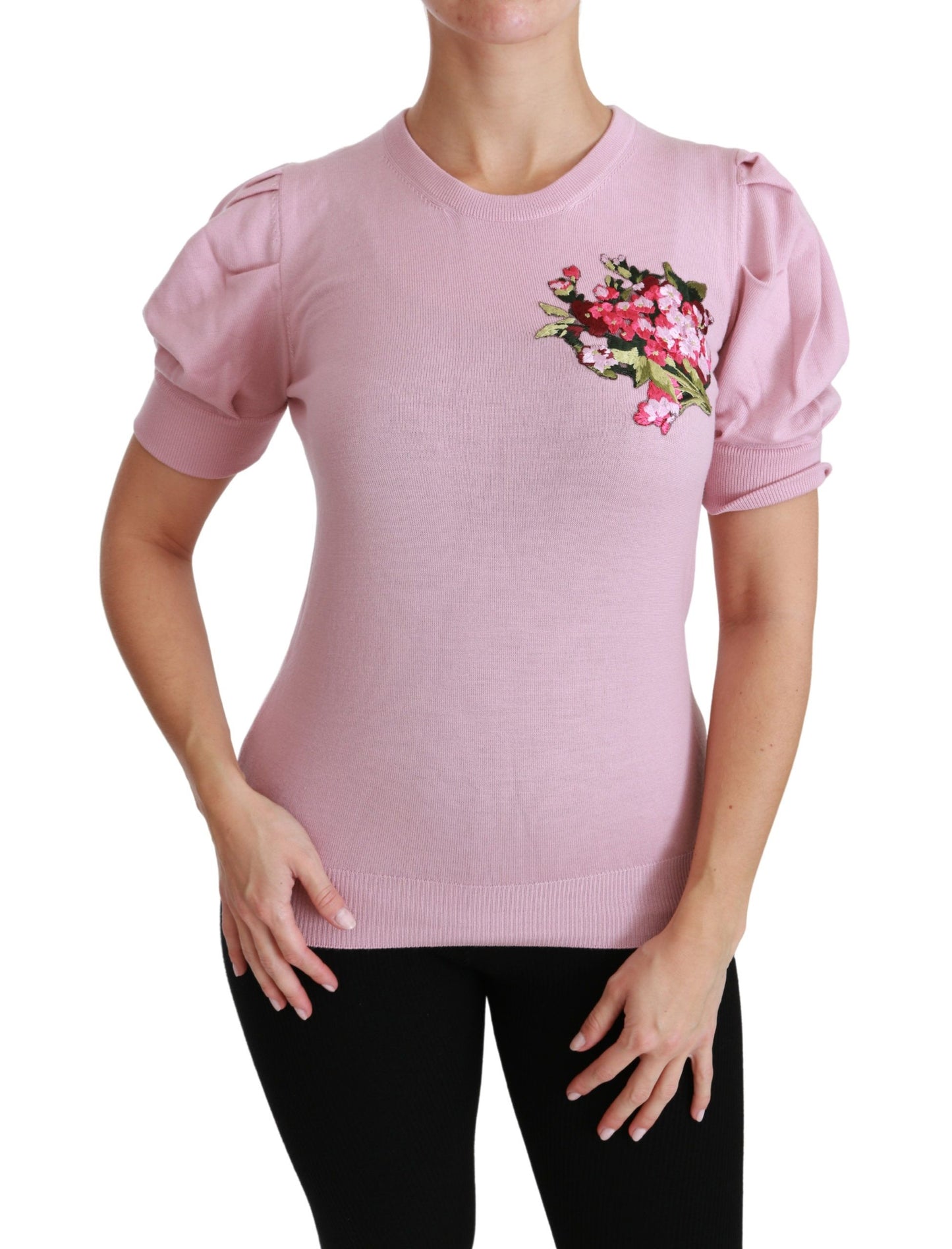 Chemisier élégant en laine vierge brodée Dolce & Gabbana