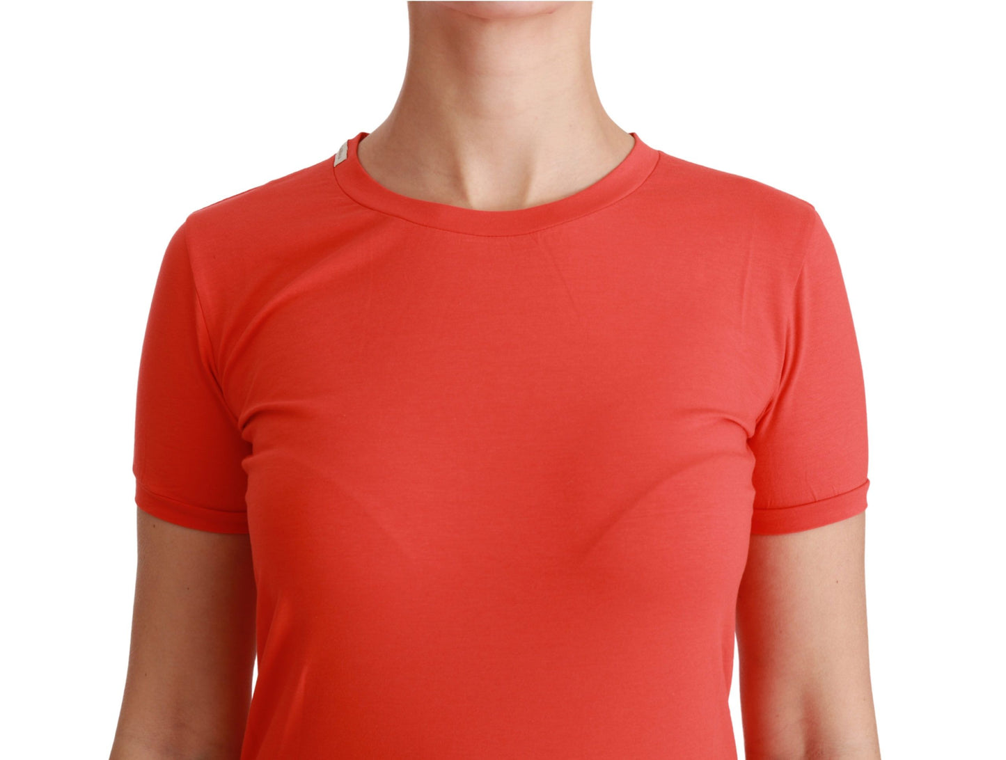 T-shirt à manches courtes et col ras du cou rouge élégant Dolce & Gabbana