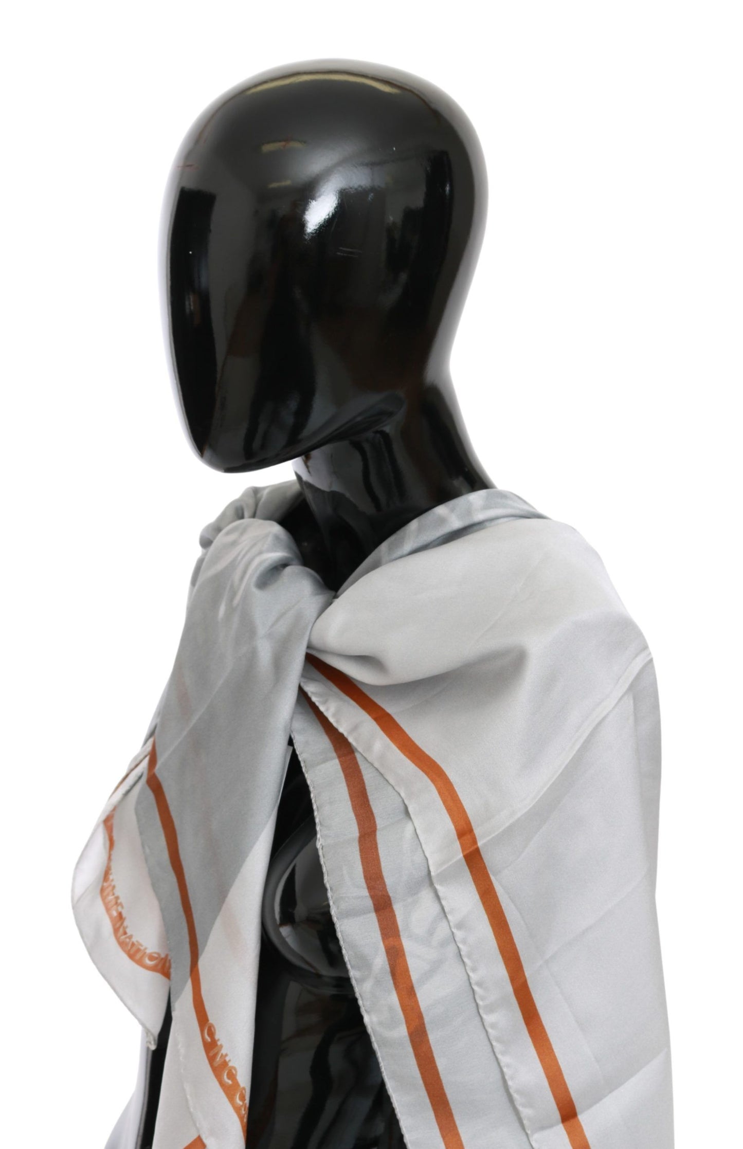 Costume National Élégant Foulard Floral en Soie