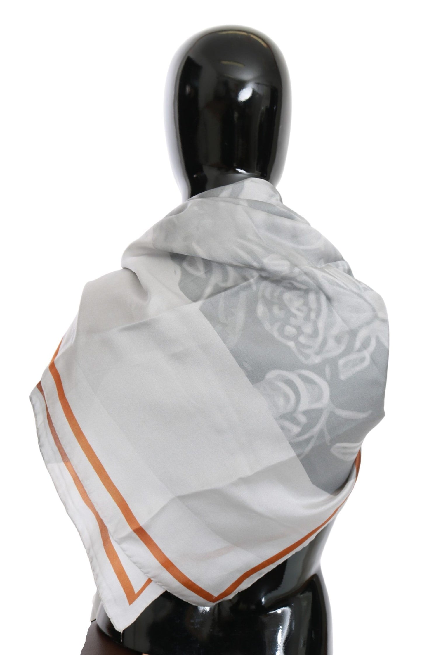 Costume National Élégant Foulard Floral en Soie