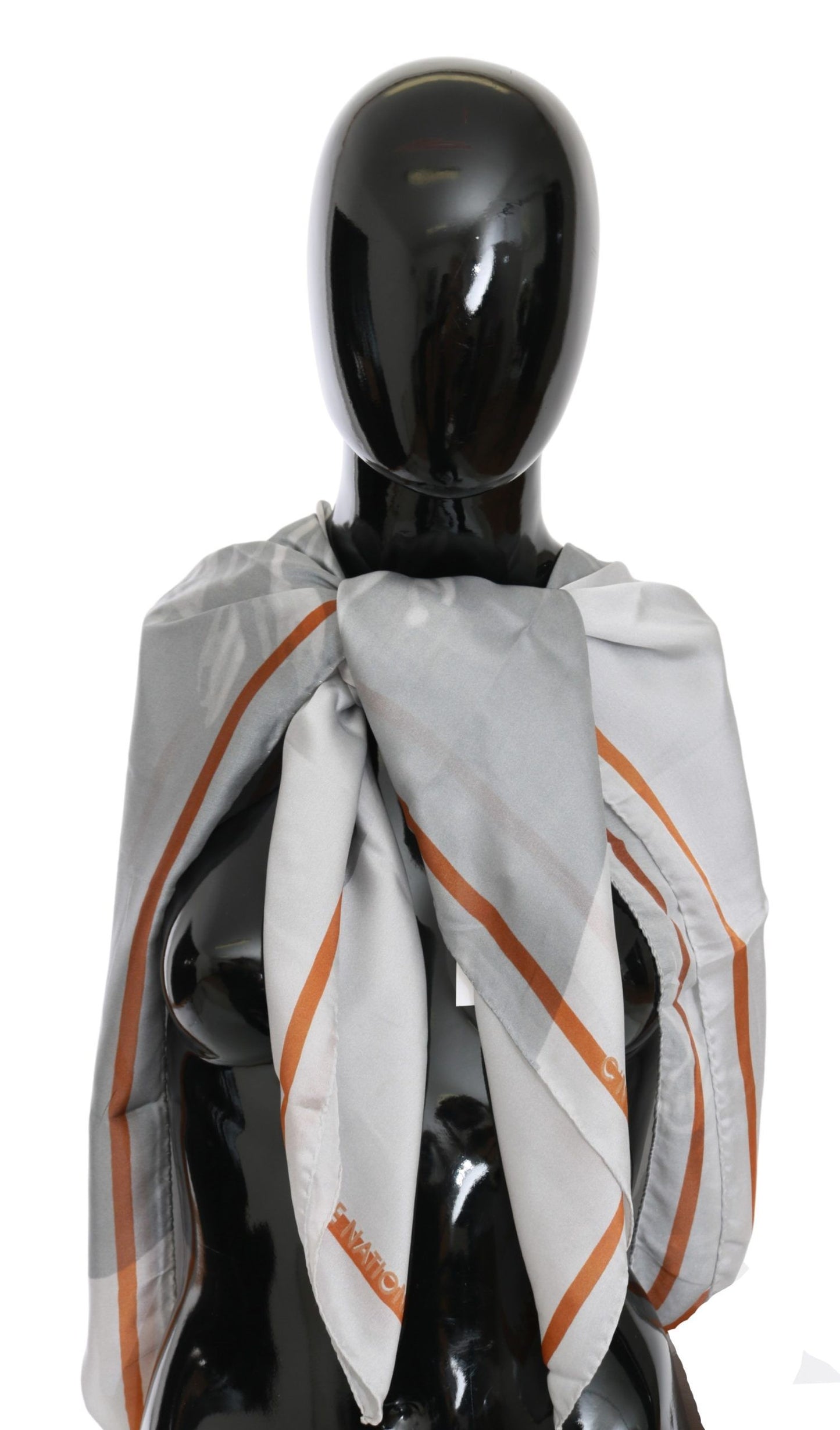 Costume National Élégant Foulard Floral en Soie