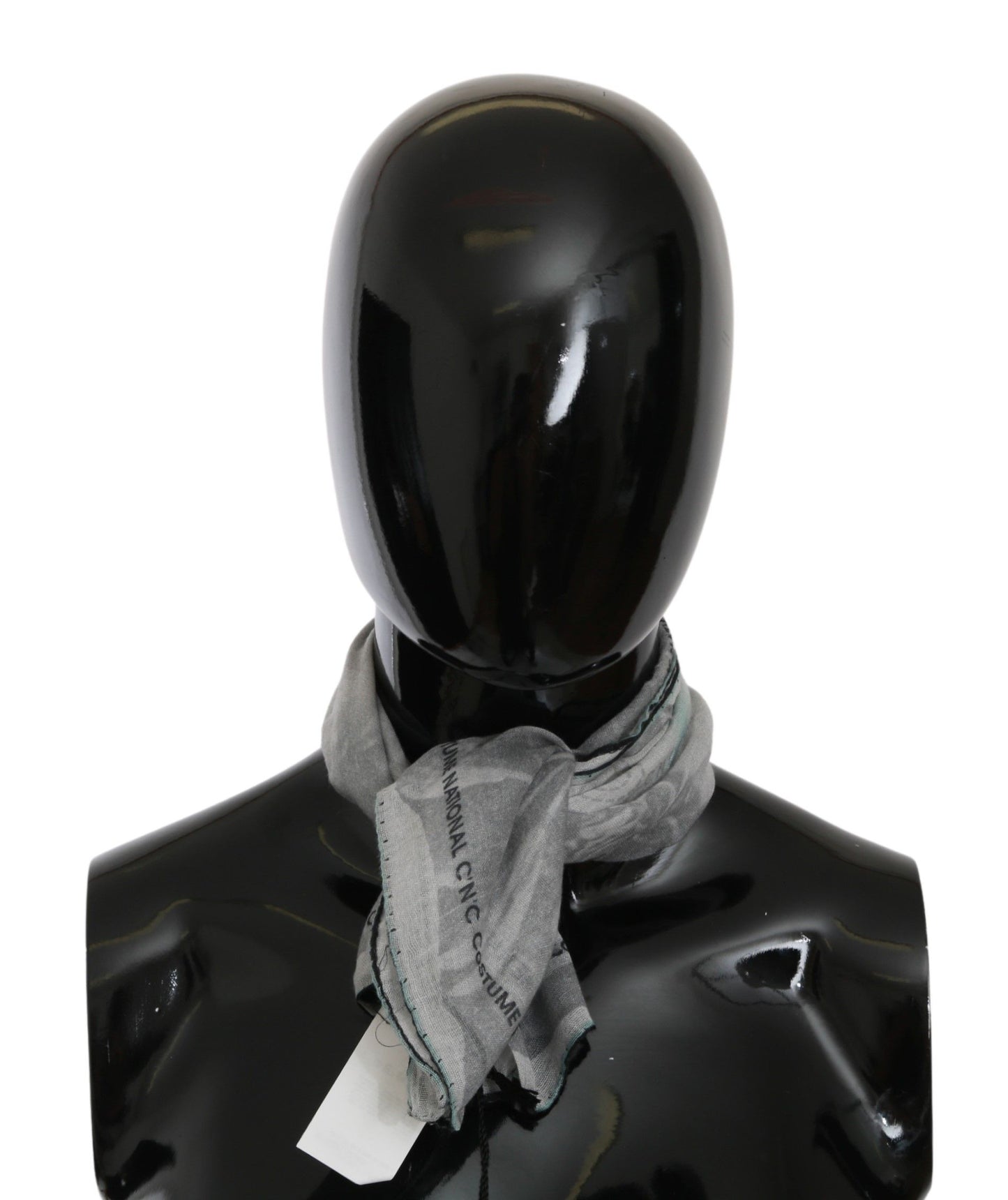 Foulard en soie gris élégant pour femme