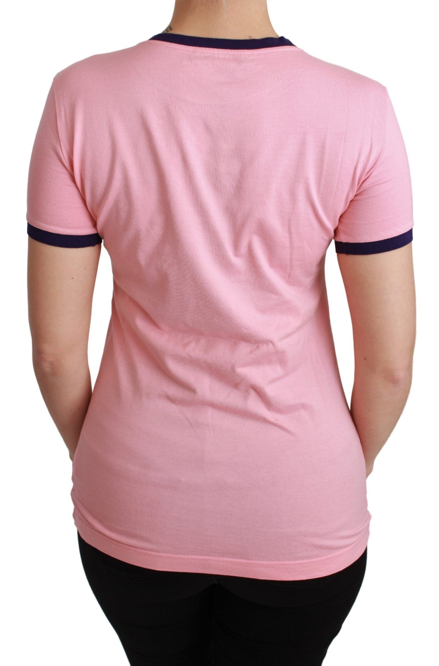 T-shirt ras du cou rose Dolce & Gabbana Année du Cochon