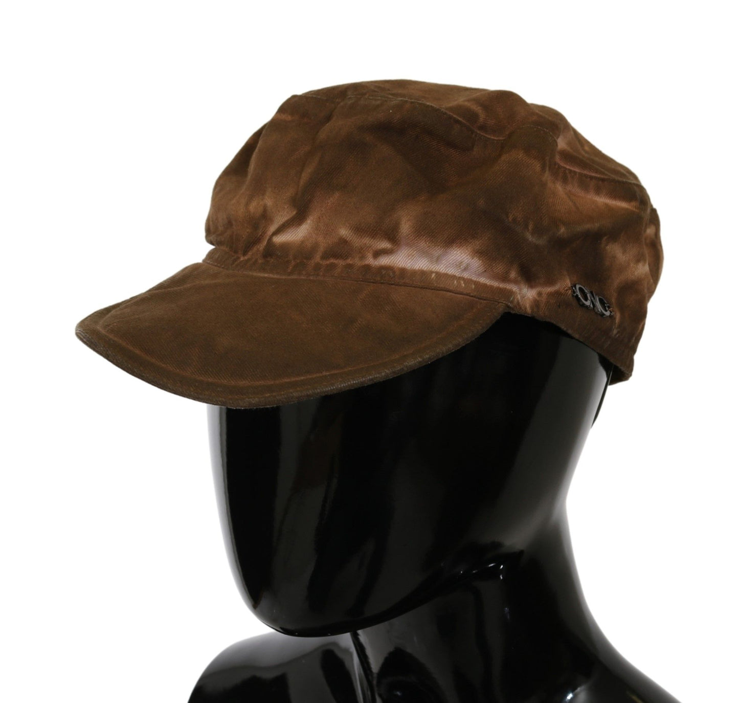 Costume National Élégant Chapeau Gavroche Marron