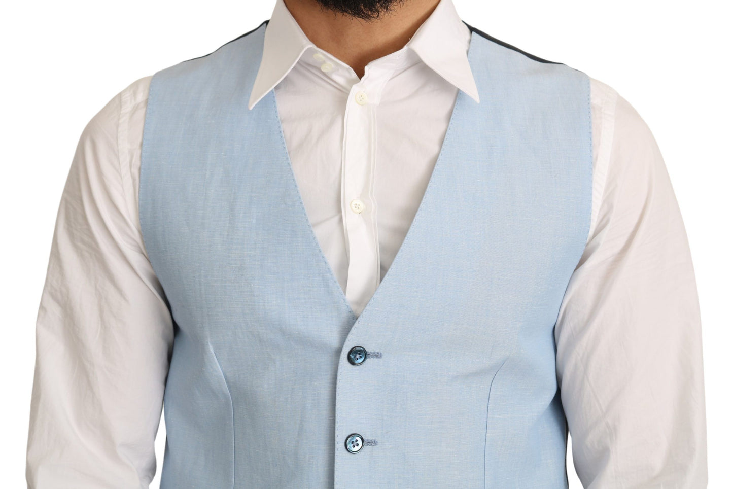 Gilet habillé élégant pour homme Dolce & Gabbana Azure