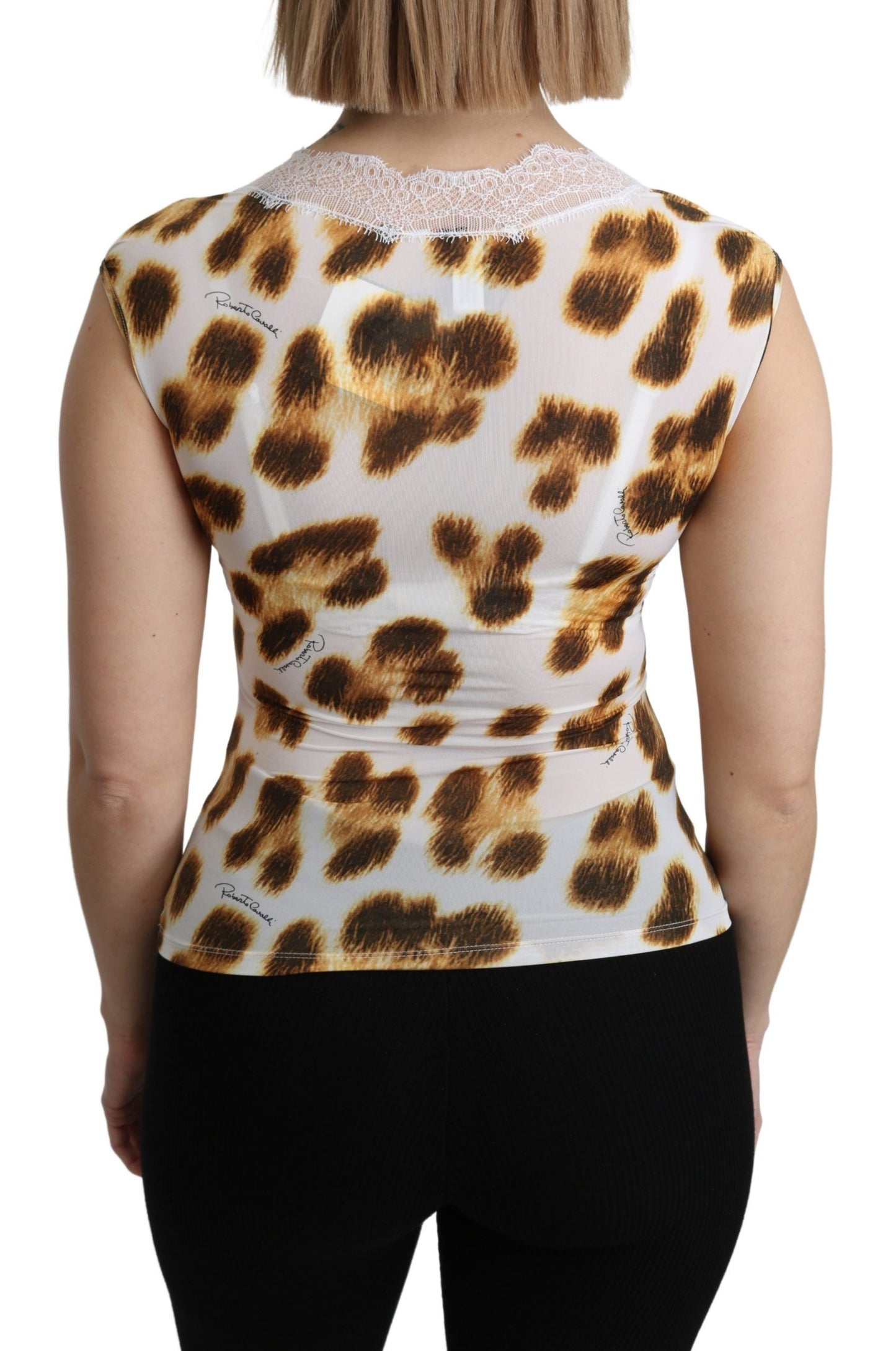 Chemisier et haut de lingerie léopard chic Roberto Cavalli