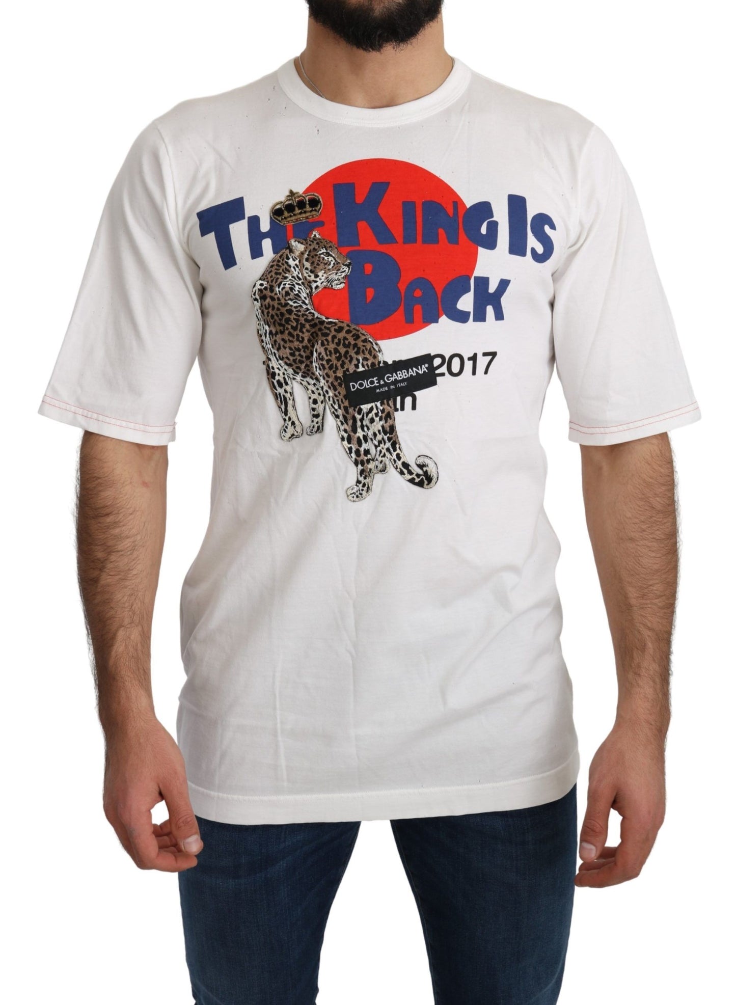 T-shirt slim à imprimé léopard Dolce & Gabbana