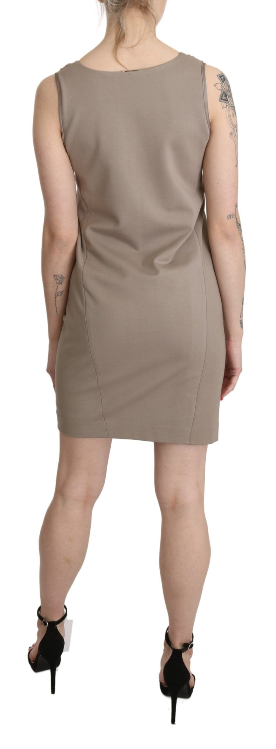 Robe courte à sequins sans manches et col en V glamour de Liu Jo