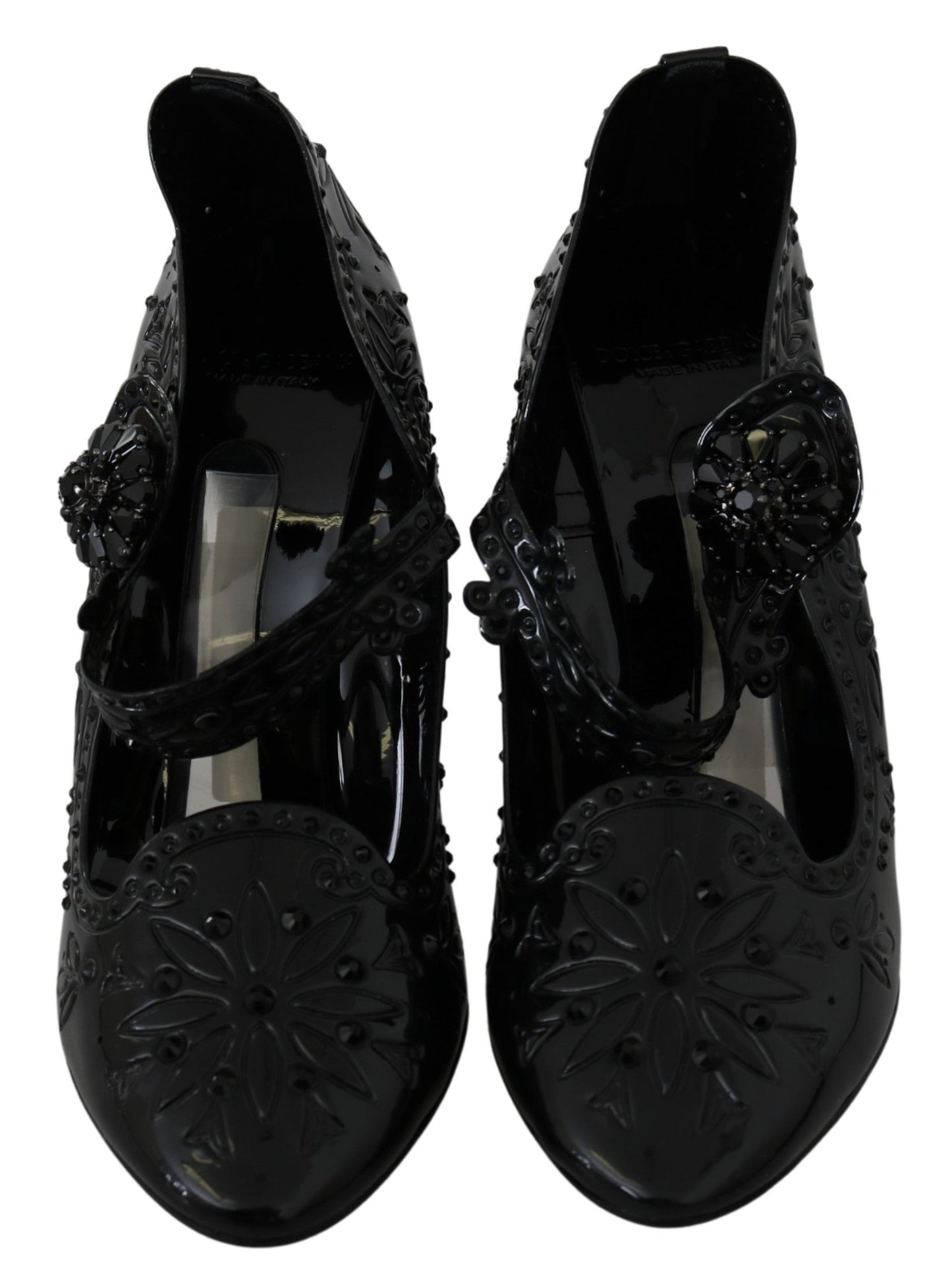 Escarpins Cendrillon élégants ornés de cristaux Dolce & Gabbana