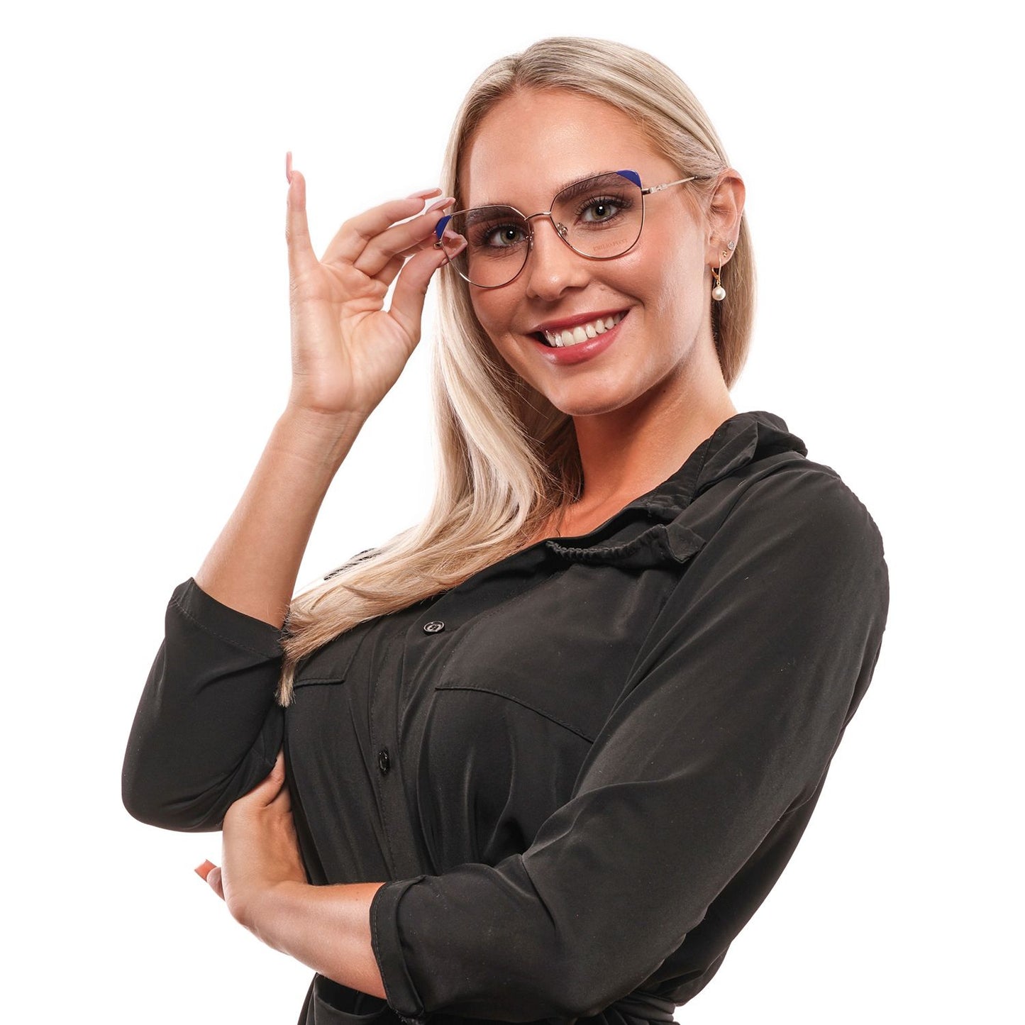 Montures optiques dorées pour femmes Emilio Pucci