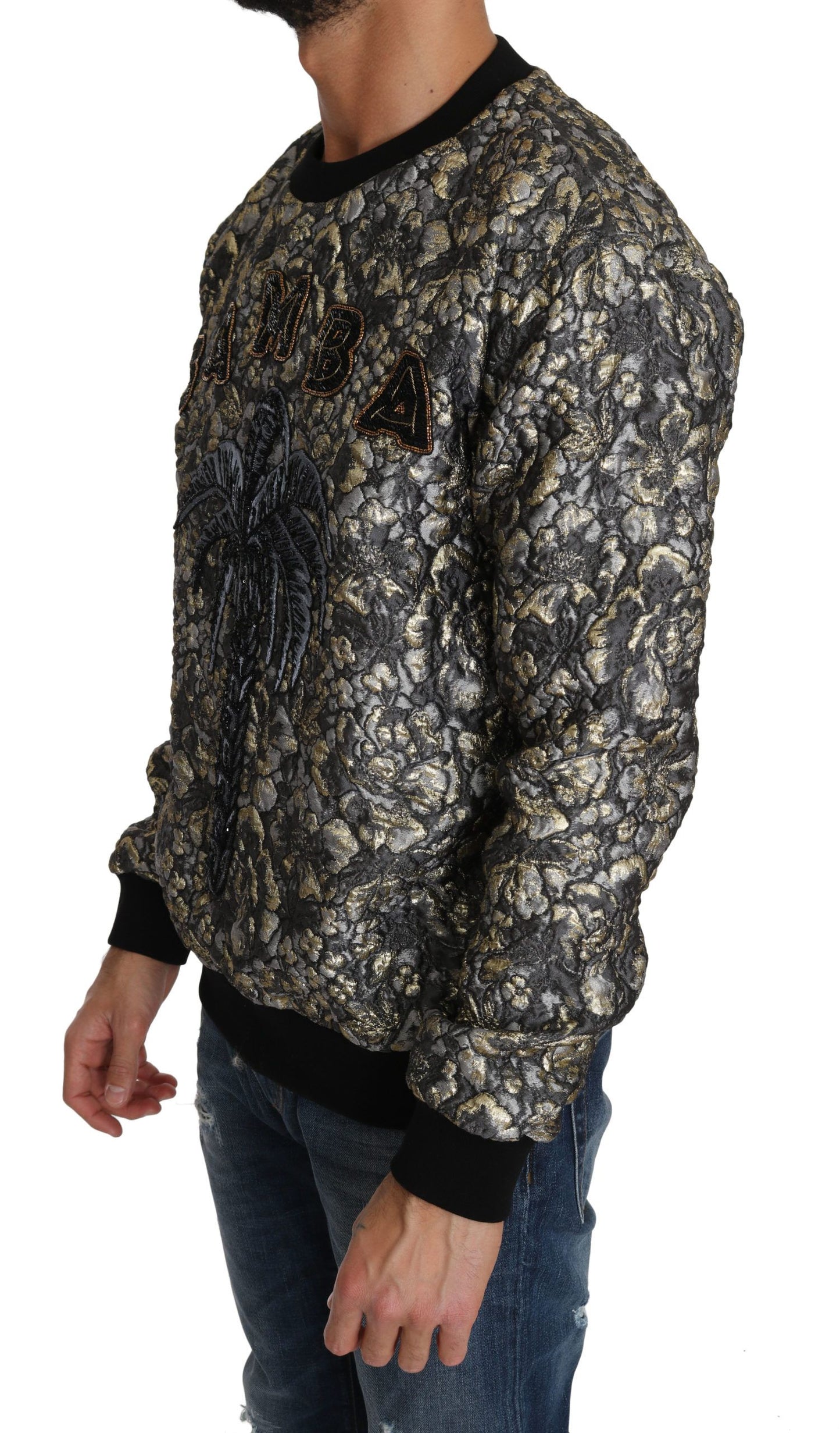 Pull ras du cou Dolce & Gabbana Samba Jacquard Palm