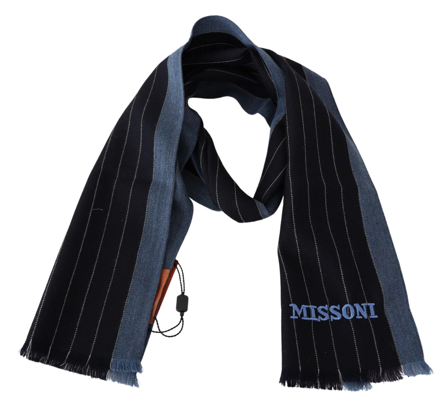 Écharpe unisexe Missoni Chic en laine et soie à rayures