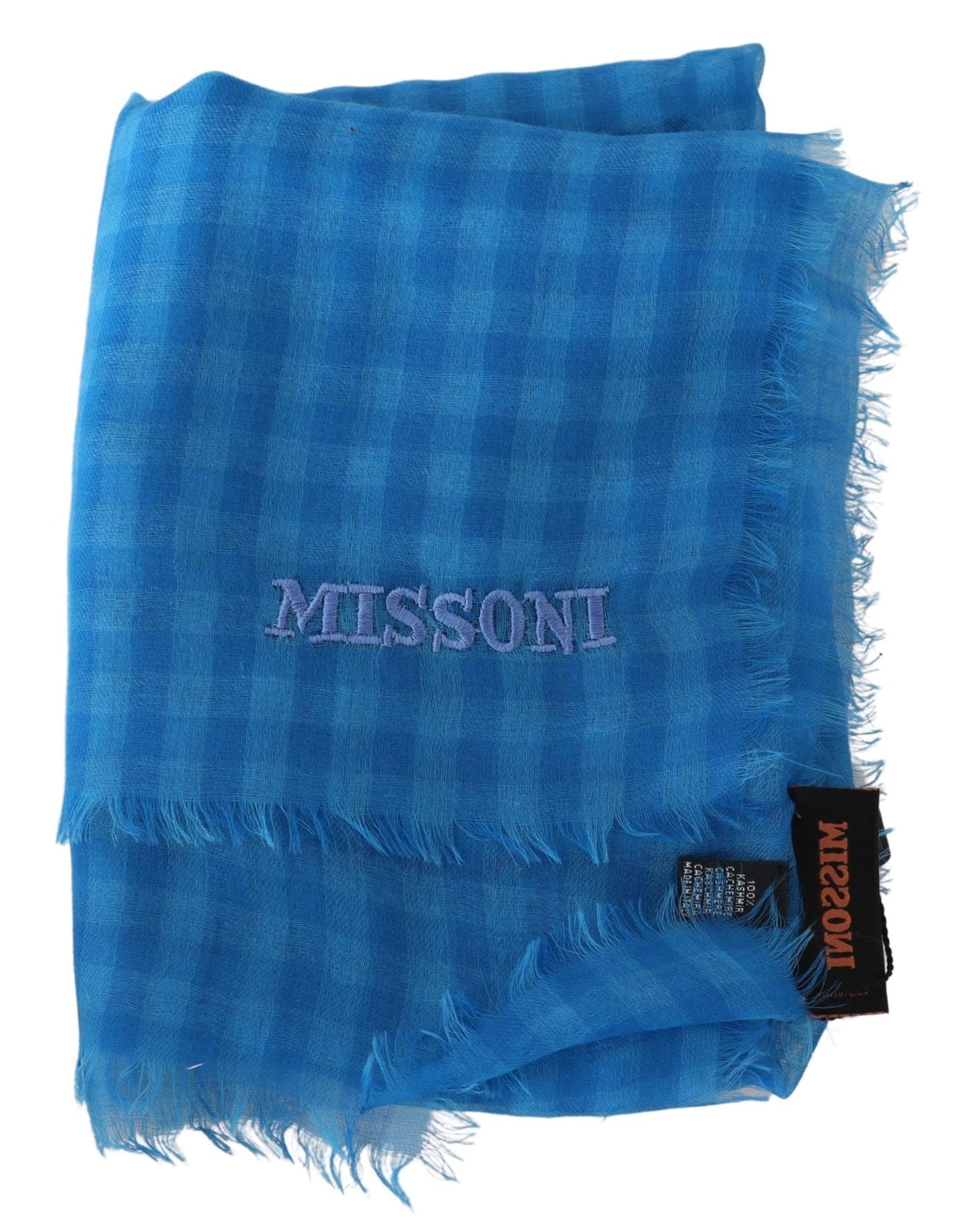 Écharpe en cachemire à carreaux chic Missoni