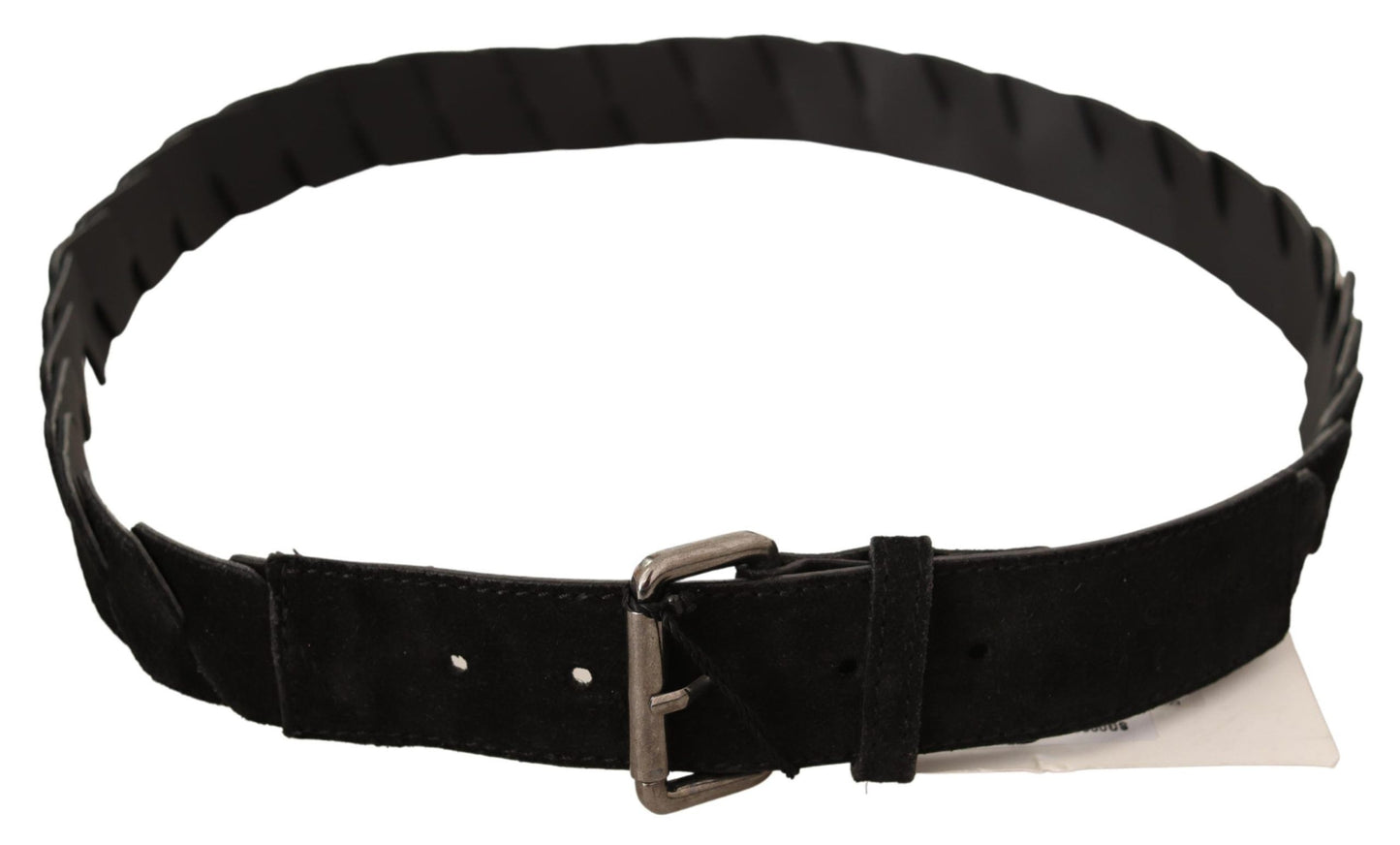 Ceinture noire élégante GF Ferre avec boucle en métal