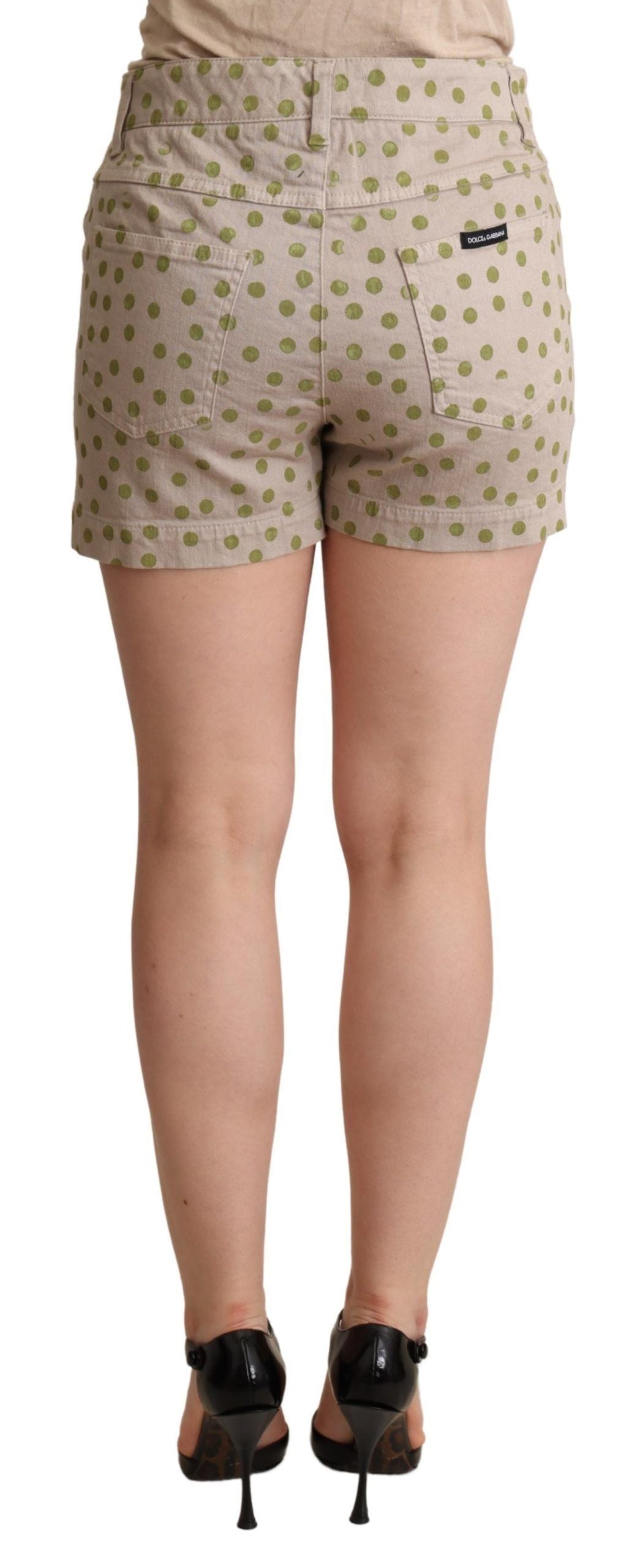 Short en coton stretch à pois chic Dolce & Gabbana