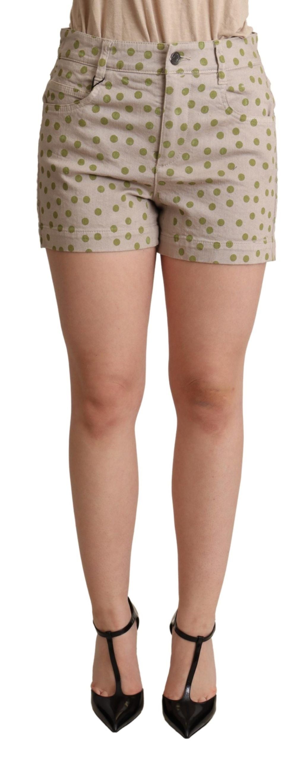 Short en coton stretch à pois chic Dolce & Gabbana