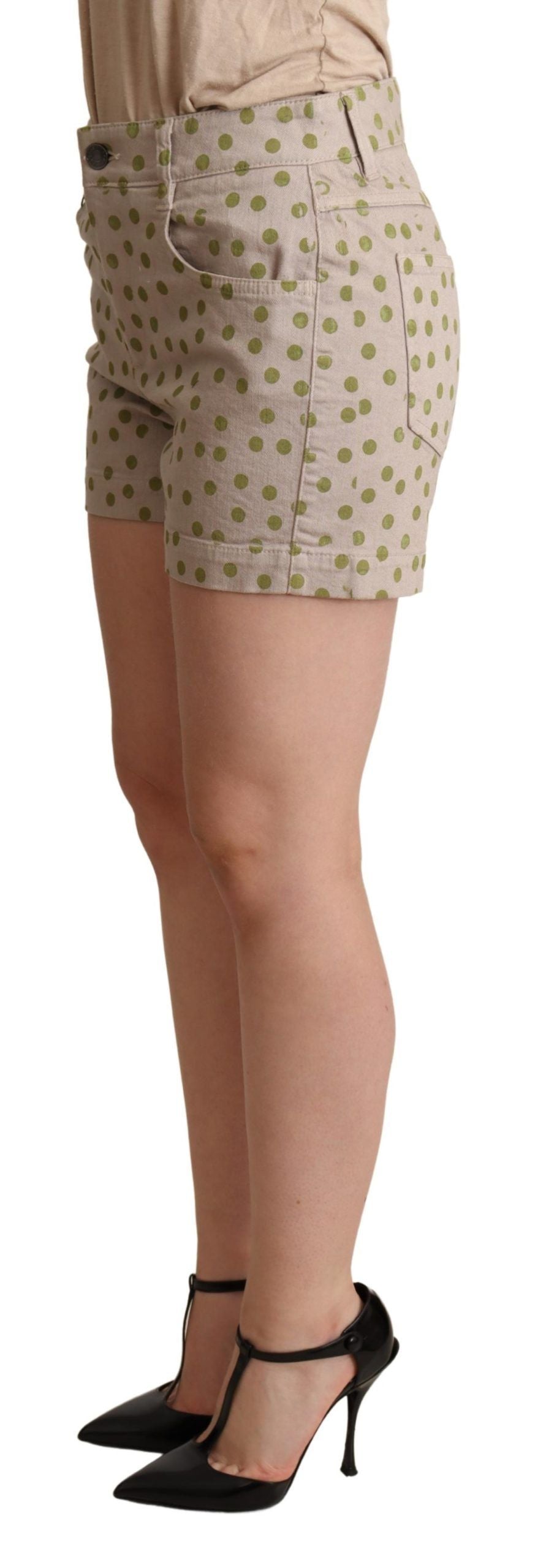 Short en coton stretch à pois chic Dolce & Gabbana