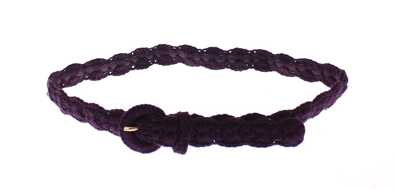 Ceinture élégante en coton violet Dolce & Gabbana