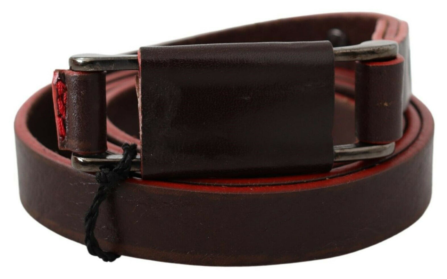 Ceinture élégante en cuir marron pour costume national