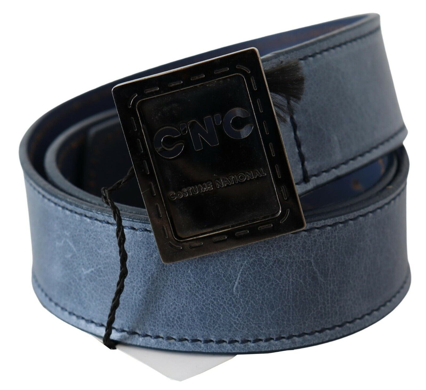 Ceinture élégante en cuir bleu pour costume national