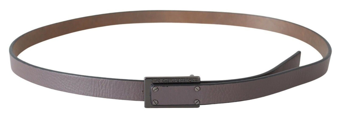 Ceinture élégante en cuir marron pour costume national