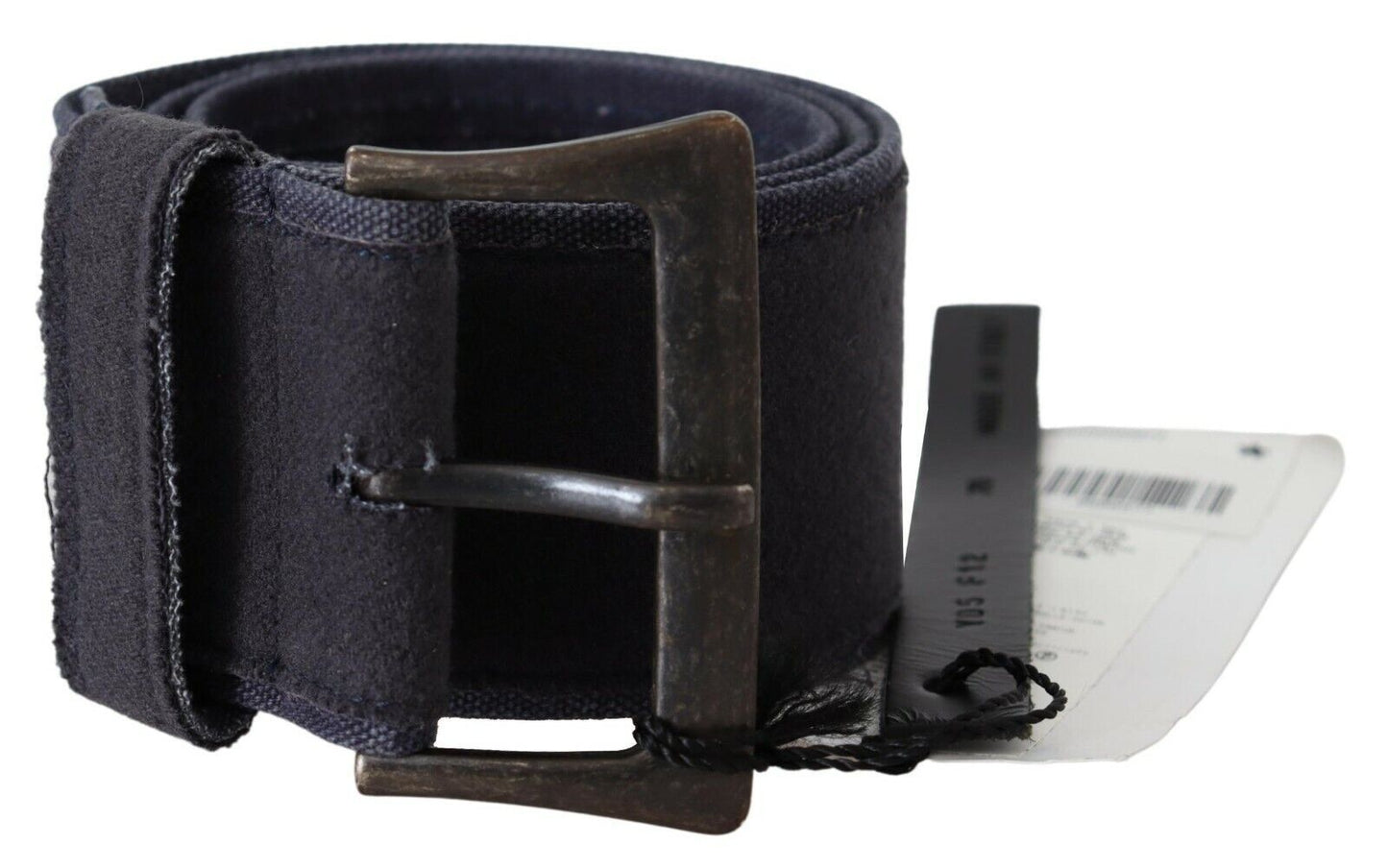 Ermanno Scervino Ceinture élégante en cuir bleu marine