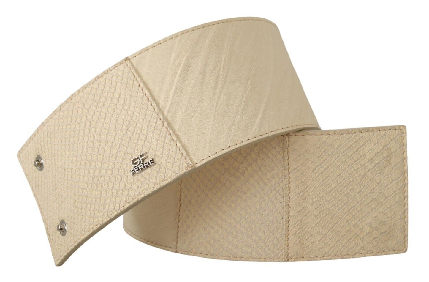 Ceinture élégante blanc cassé GF Ferre
