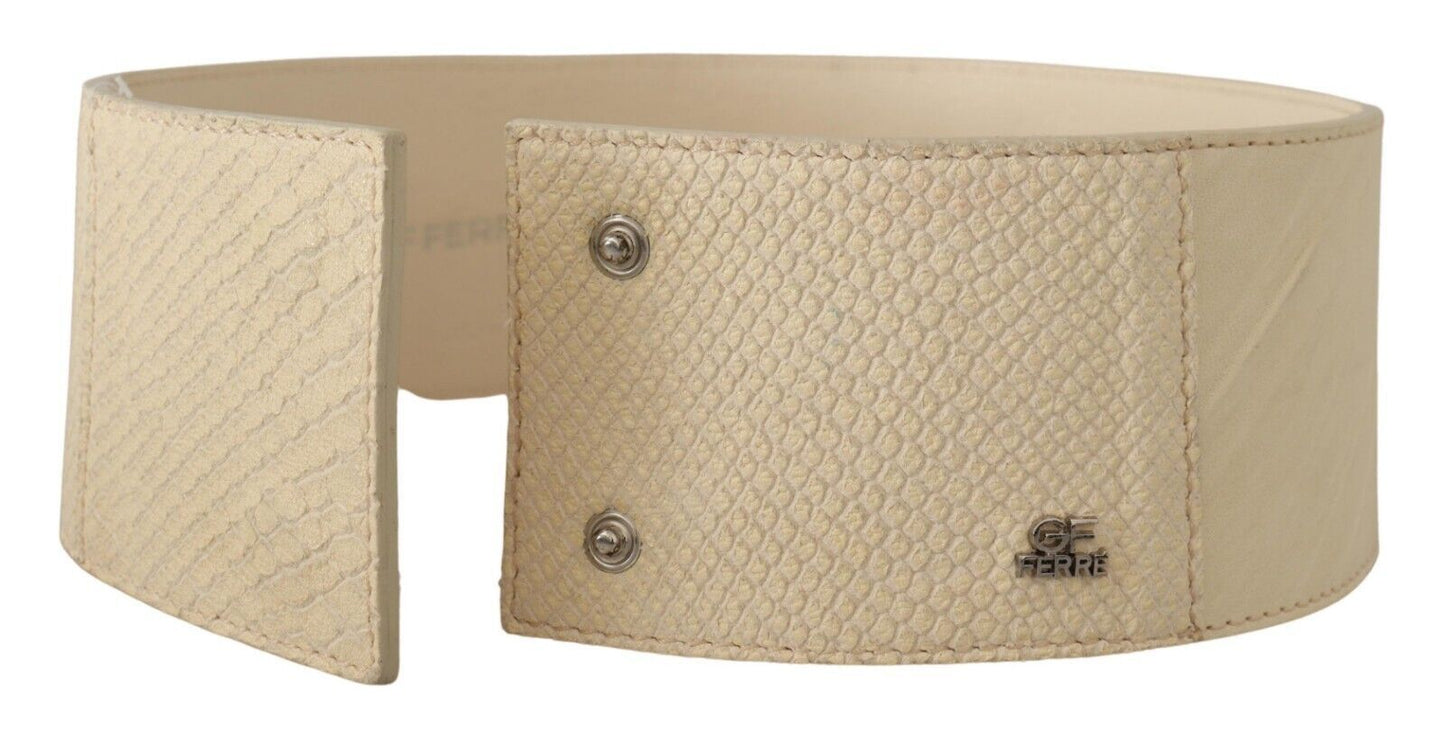 Ceinture élégante blanc cassé GF Ferre