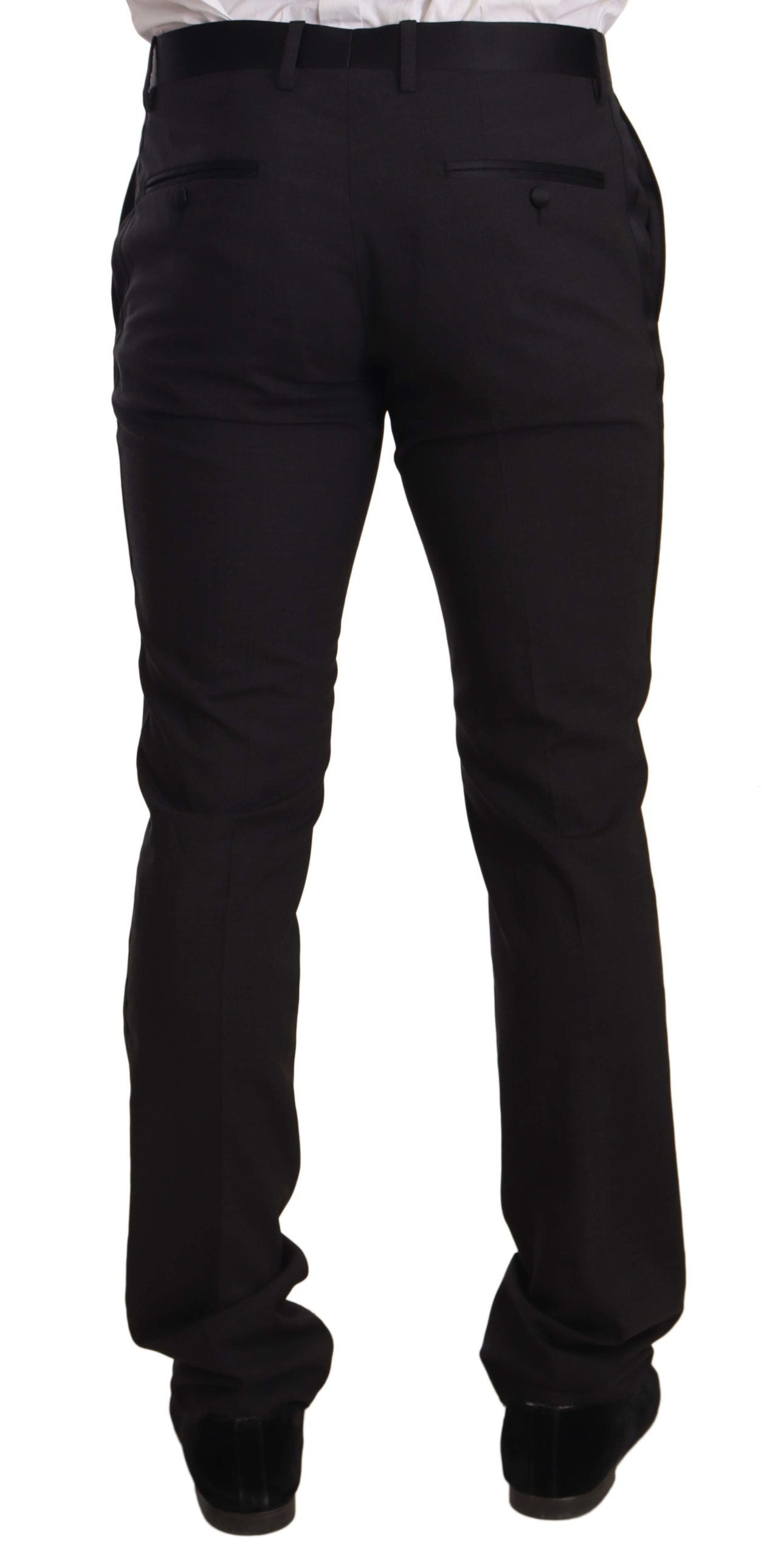 Dolce & Gabbana Blue Velvet Cotton Slim Fit Tuxedo Suit