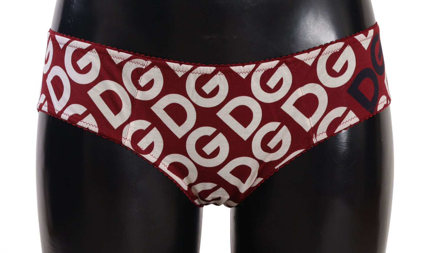 Bas de bain Dolce & Gabbana Chic Bordeaux Blanc Logo
