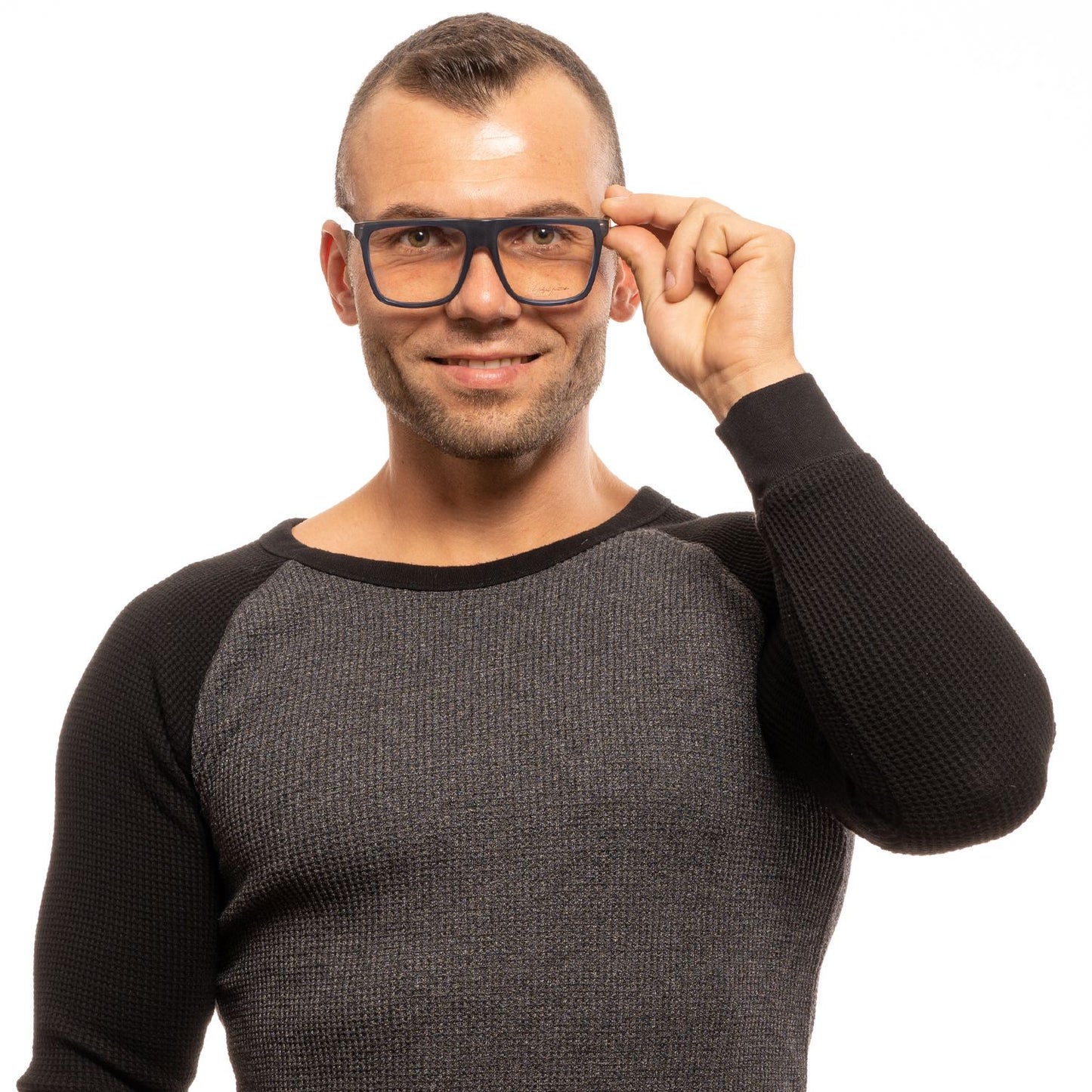 Montures optiques bleues pour hommes Yohji Yamamoto