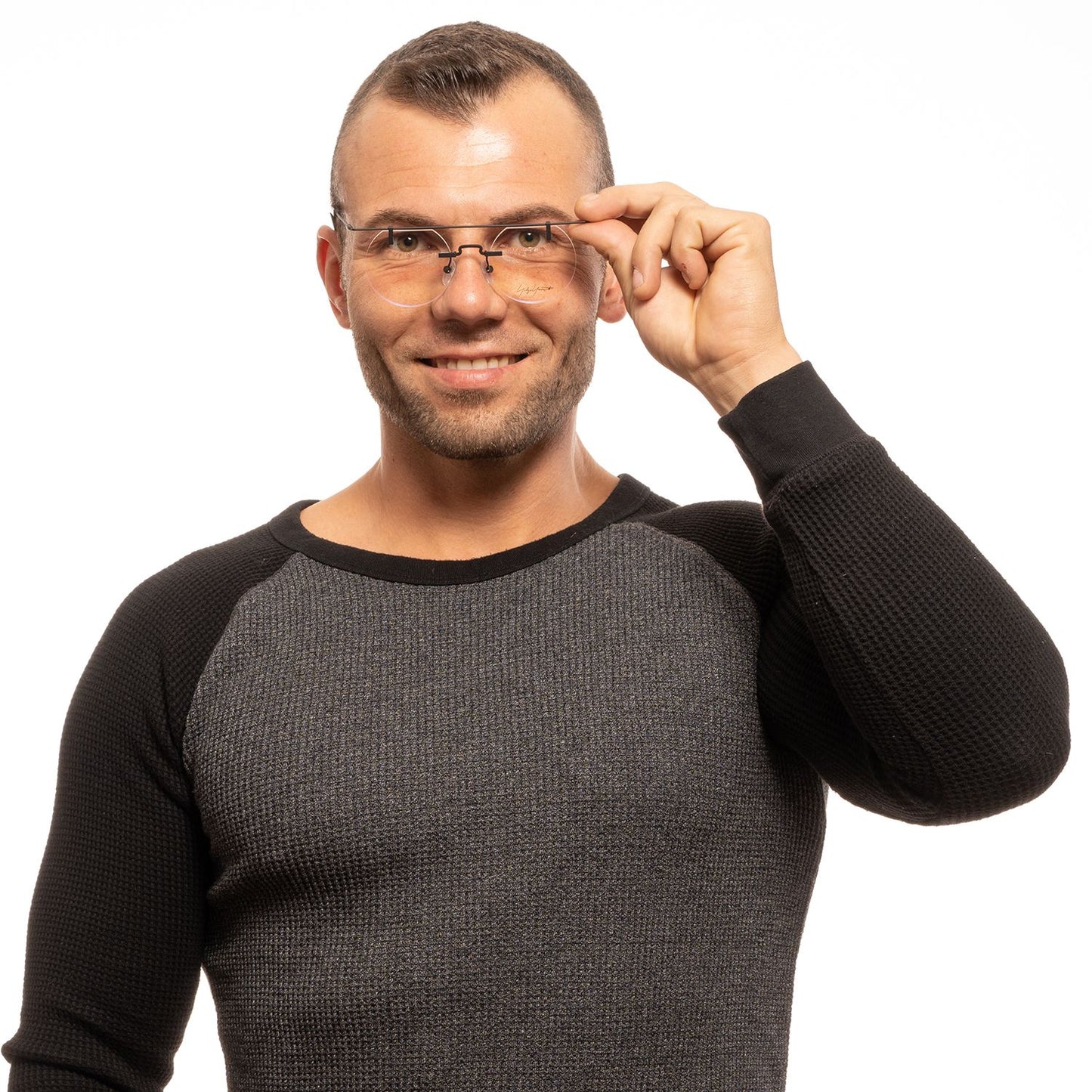 Montures optiques noires pour hommes Yohji Yamamoto