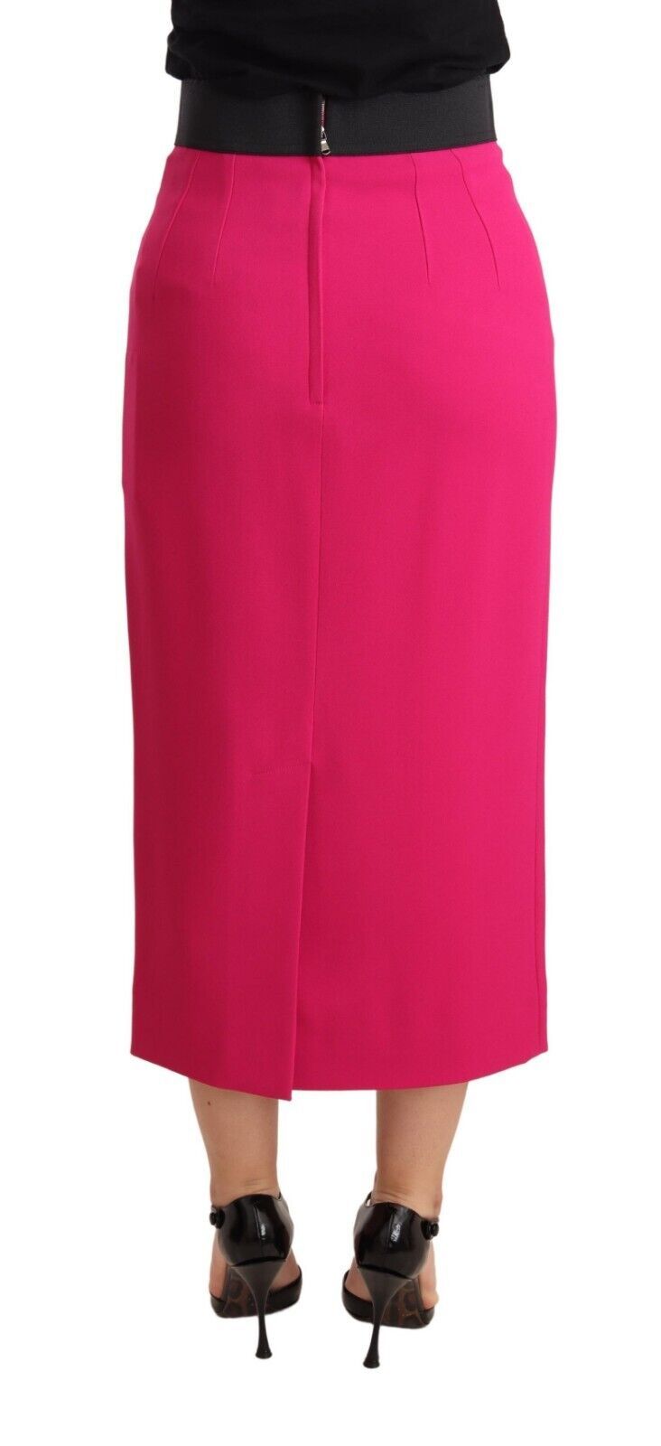 Jupe crayon taille haute élégante Dolce & Gabbana en rose