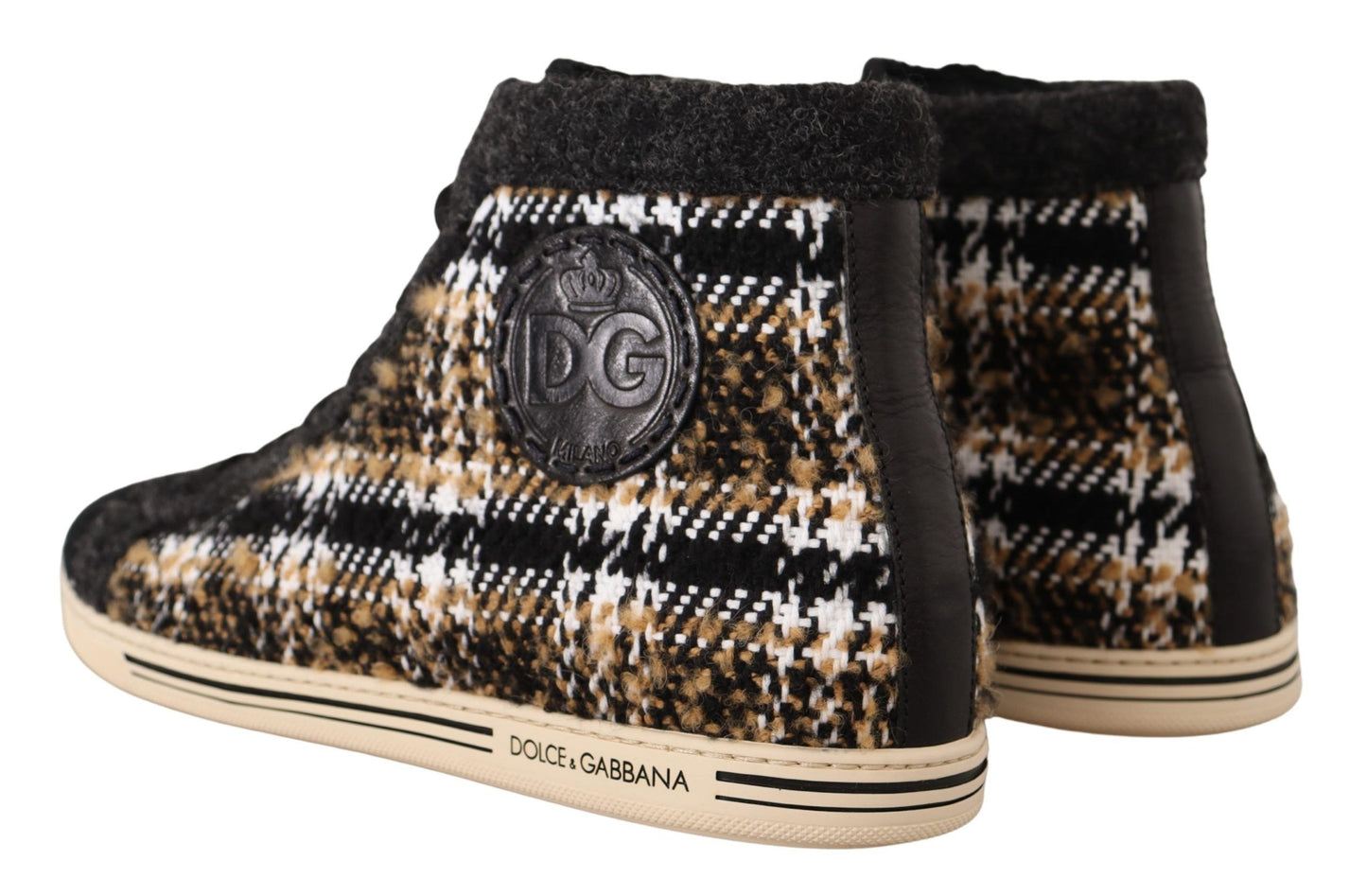 Baskets montantes beiges Dolce & Gabbana
