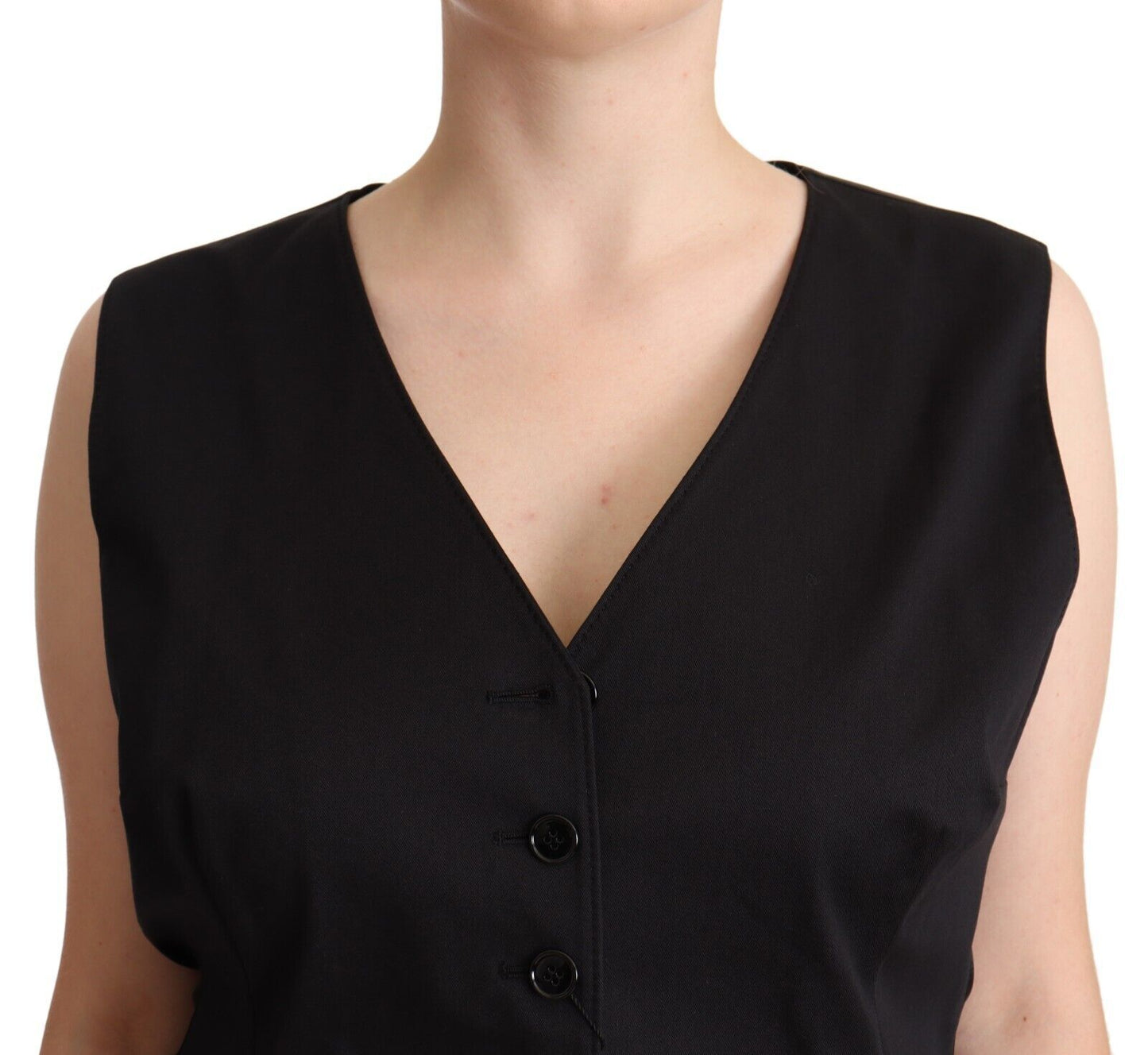 Gilet noir boutonné chic Dolce & Gabbana