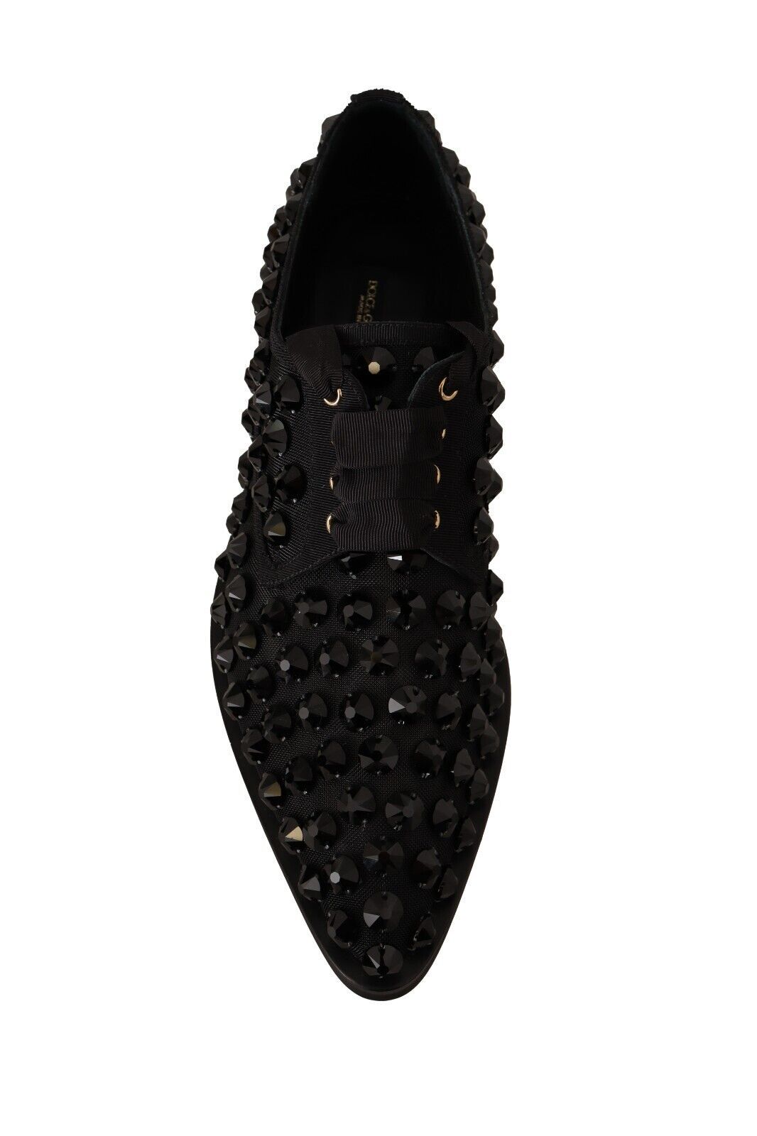Dolce & Gabbana Élégantes ballerines à lacets en gros-grain ornées de bijoux