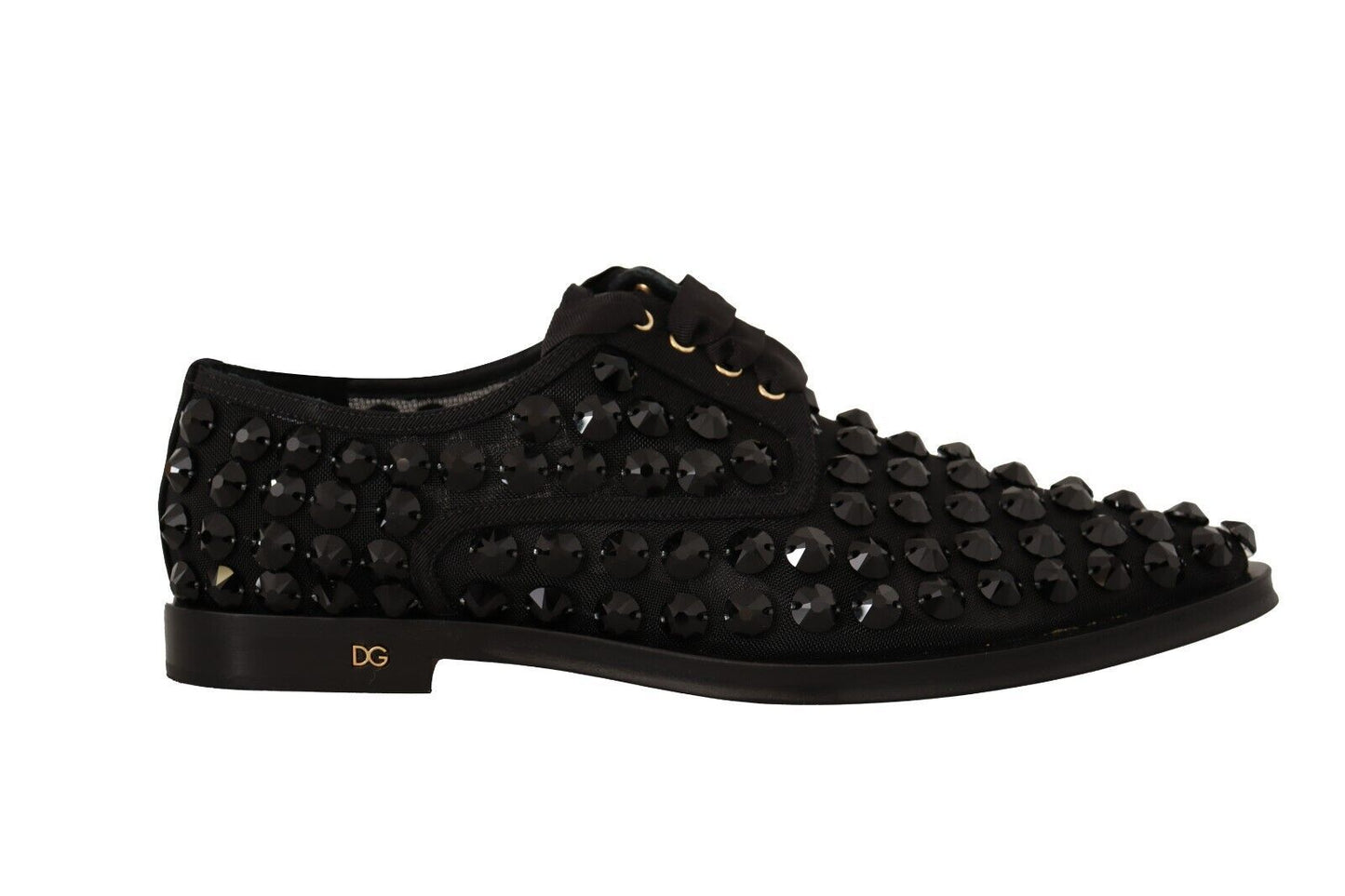 Dolce & Gabbana Élégantes ballerines à lacets en gros-grain ornées de bijoux
