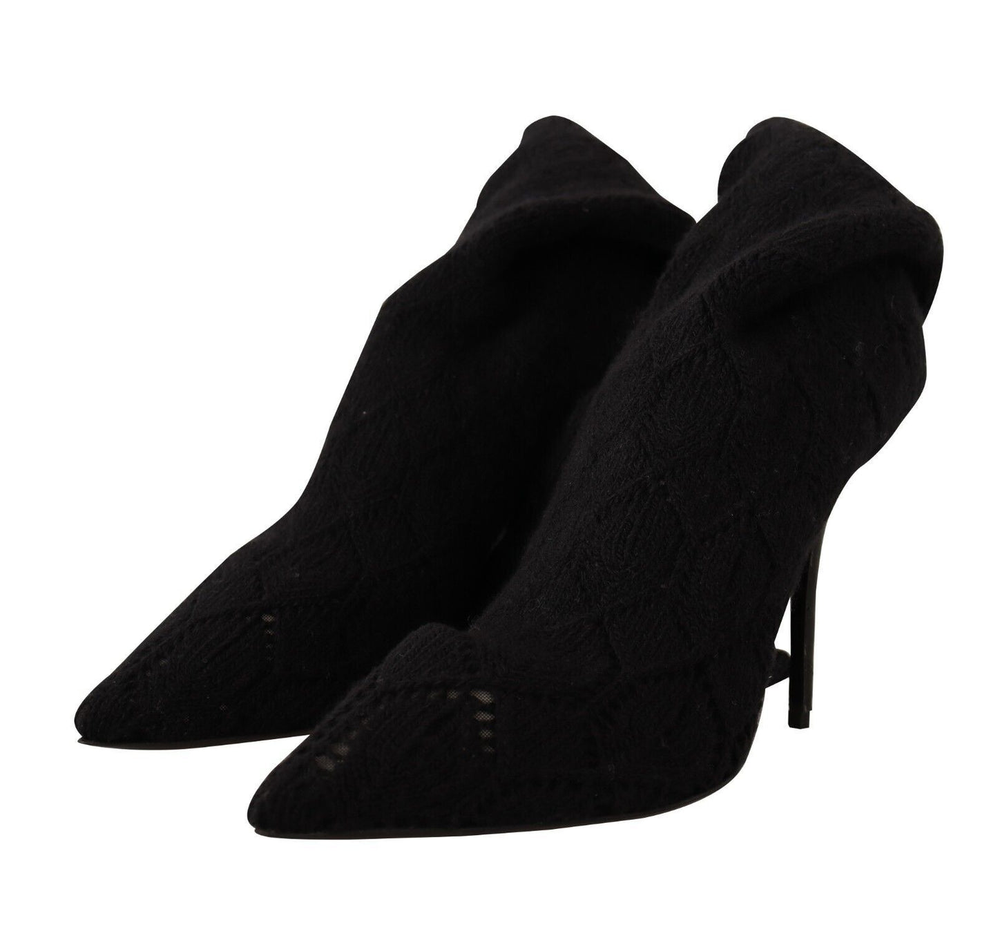 Bottes chaussettes extensibles noires élégantes Dolce & Gabbana