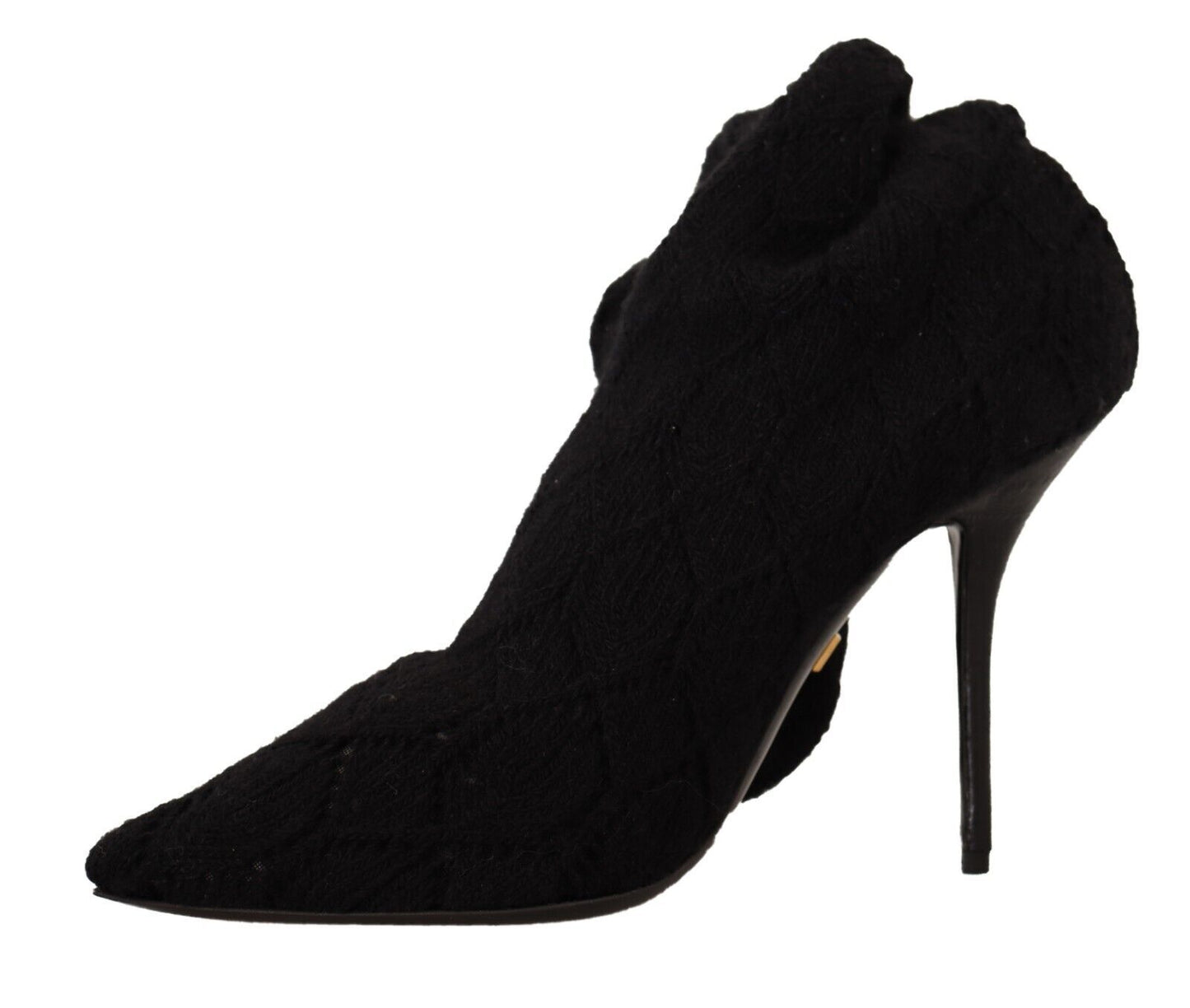Bottes chaussettes extensibles noires élégantes Dolce & Gabbana