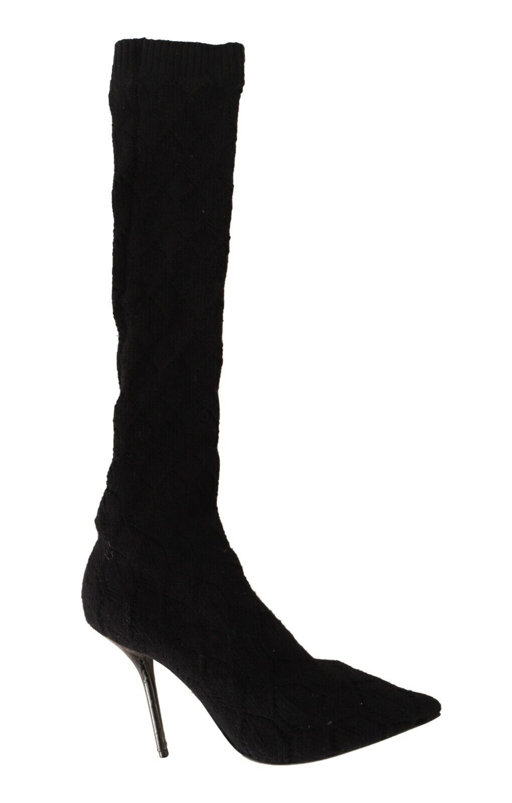 Bottes chaussettes extensibles noires élégantes Dolce & Gabbana